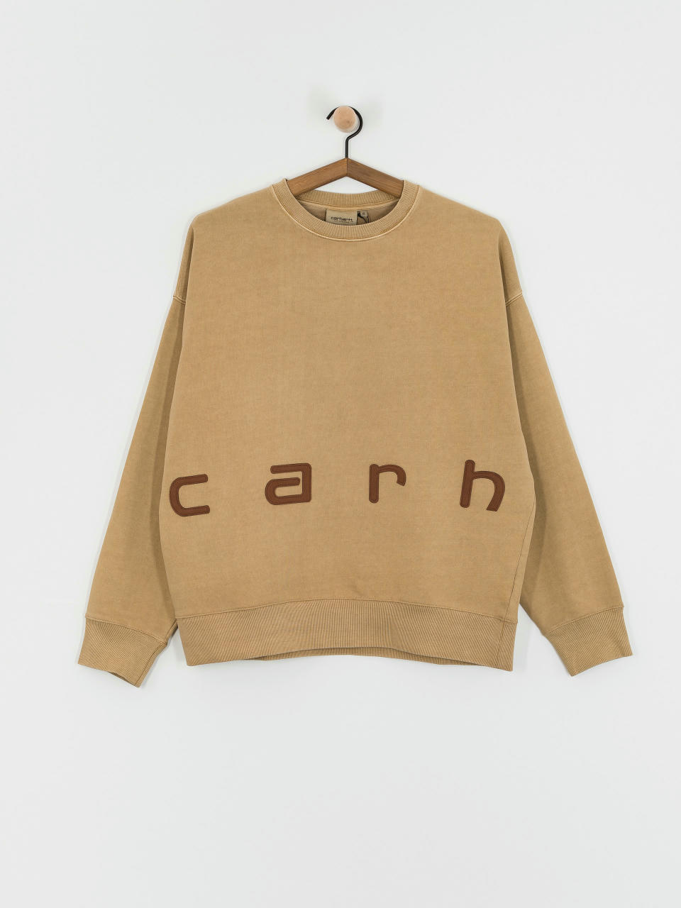 Mikina Carhartt WIP Felt Script (peanut/tobacco)