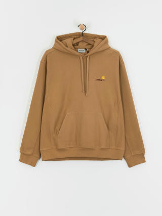 Mikina s kapucňou Carhartt WIP American Script HD (peanut)