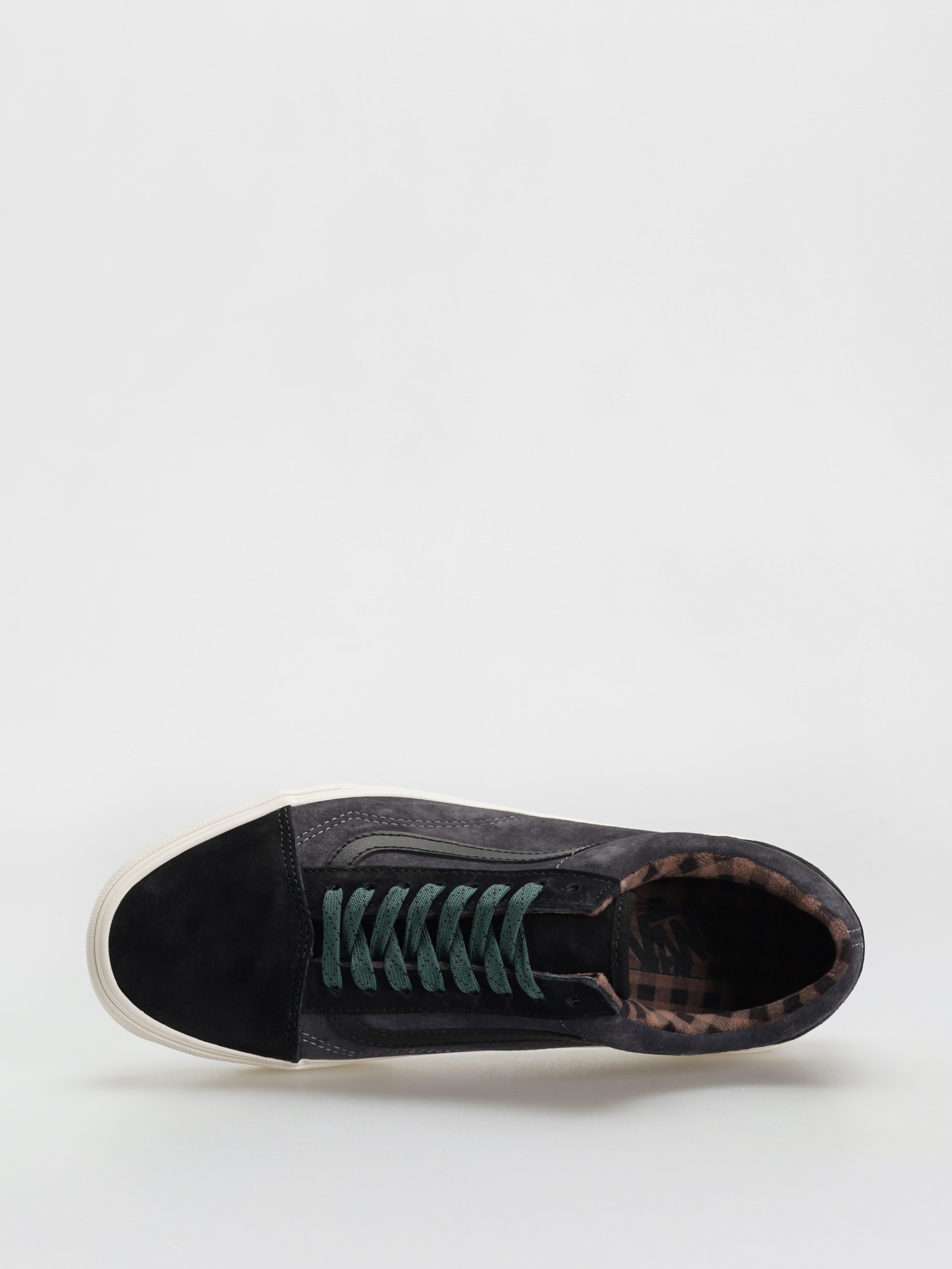 Topánky Vans Old Skool (pig suede plaid gray/black)