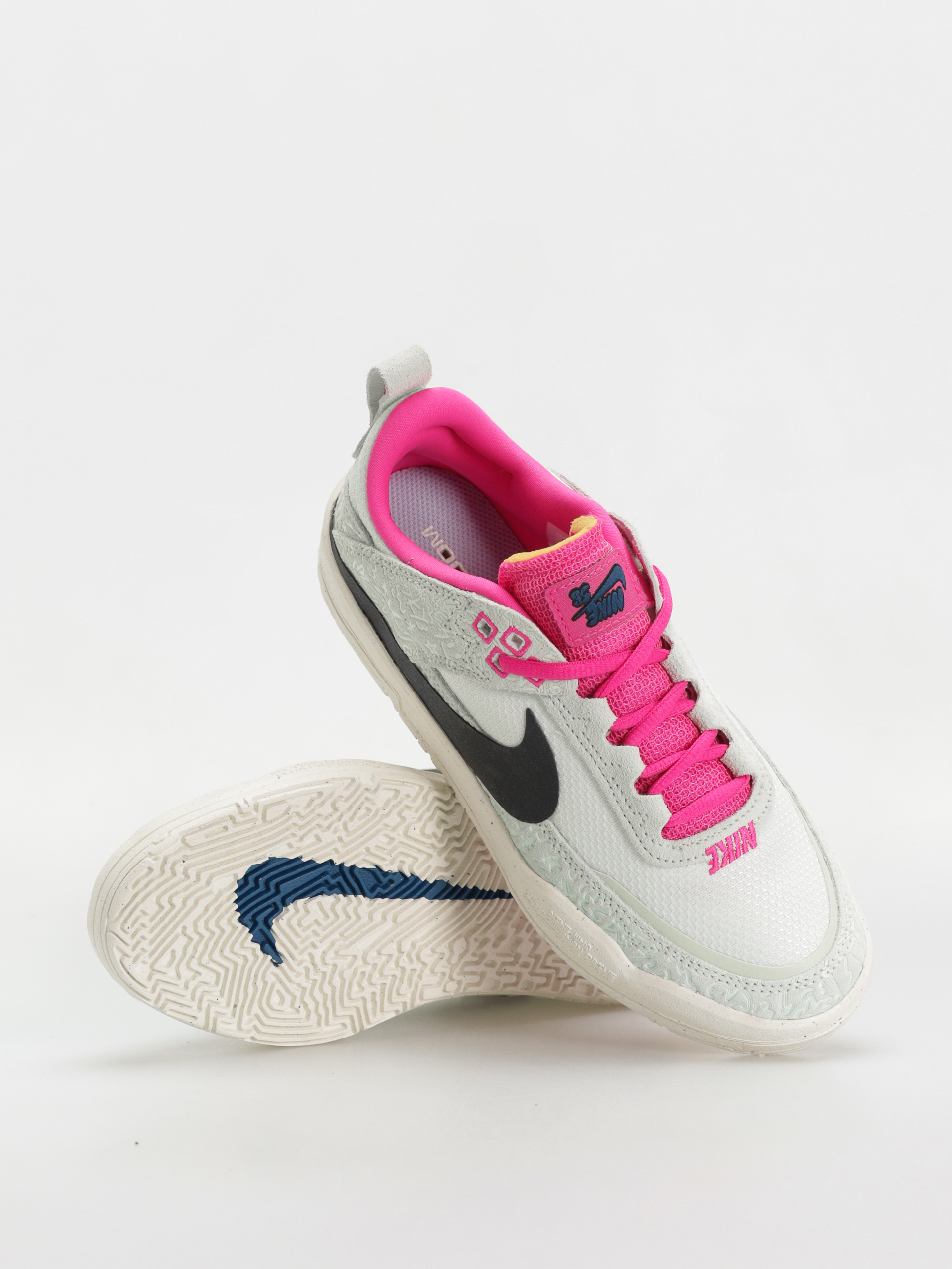 Topánky Nike SB Day One SE JR (sail/black barely green fierce pink)
