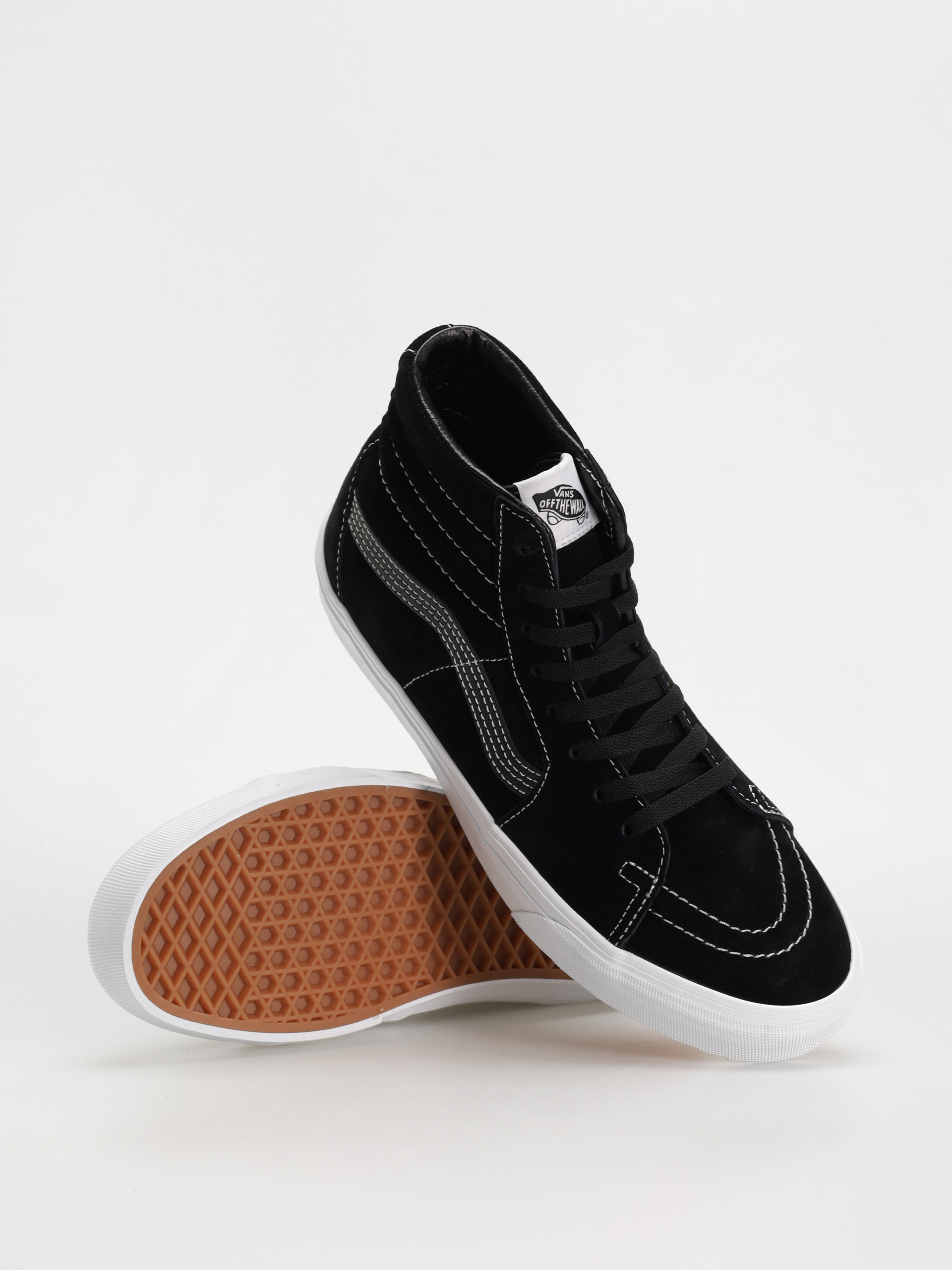 Topánky Vans Sk8 Hi (pig suede black)