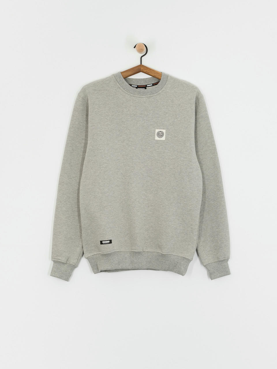 Mikina MassDnm Patch Crew (lt heather grey)