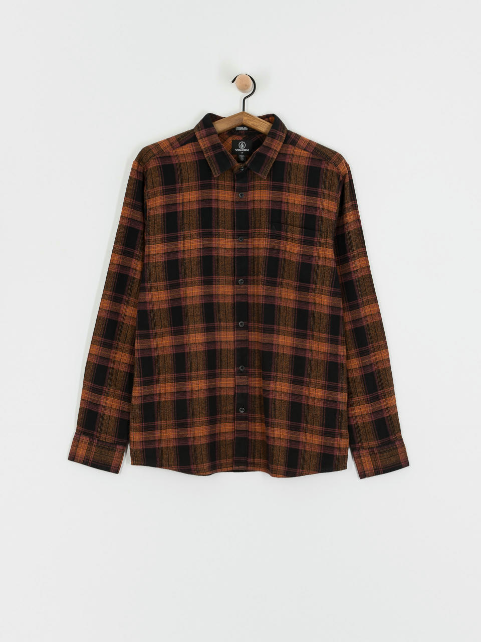 Košeľa Volcom Baystone Flannel Ls (black)