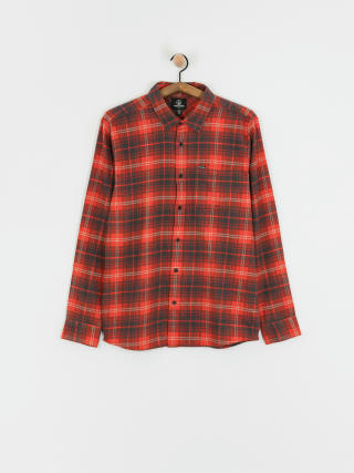 Košeľa Volcom Caden Plaid Ls (bright red)