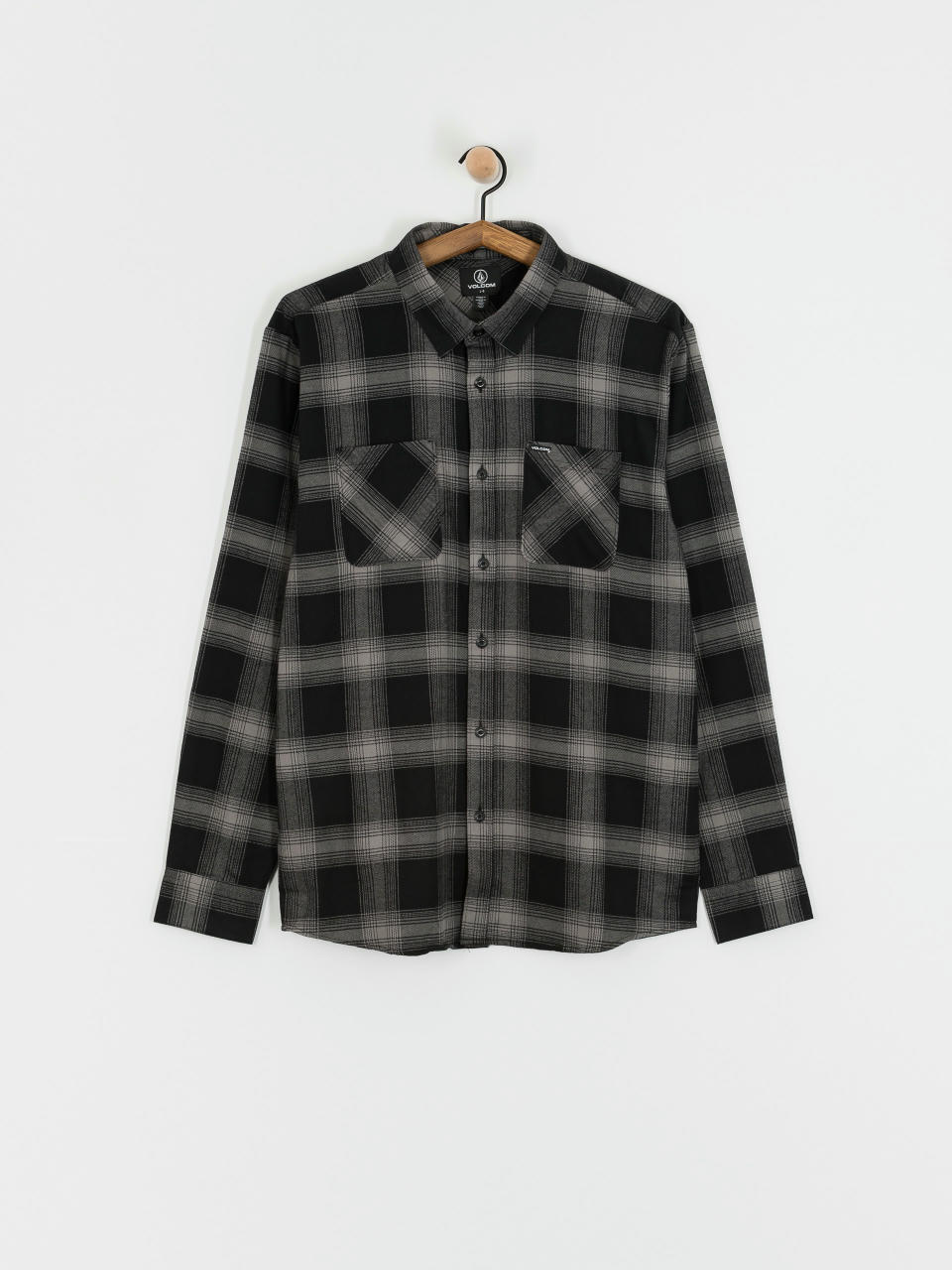 Košeľa Volcom Netastone Flannel Ls (black)