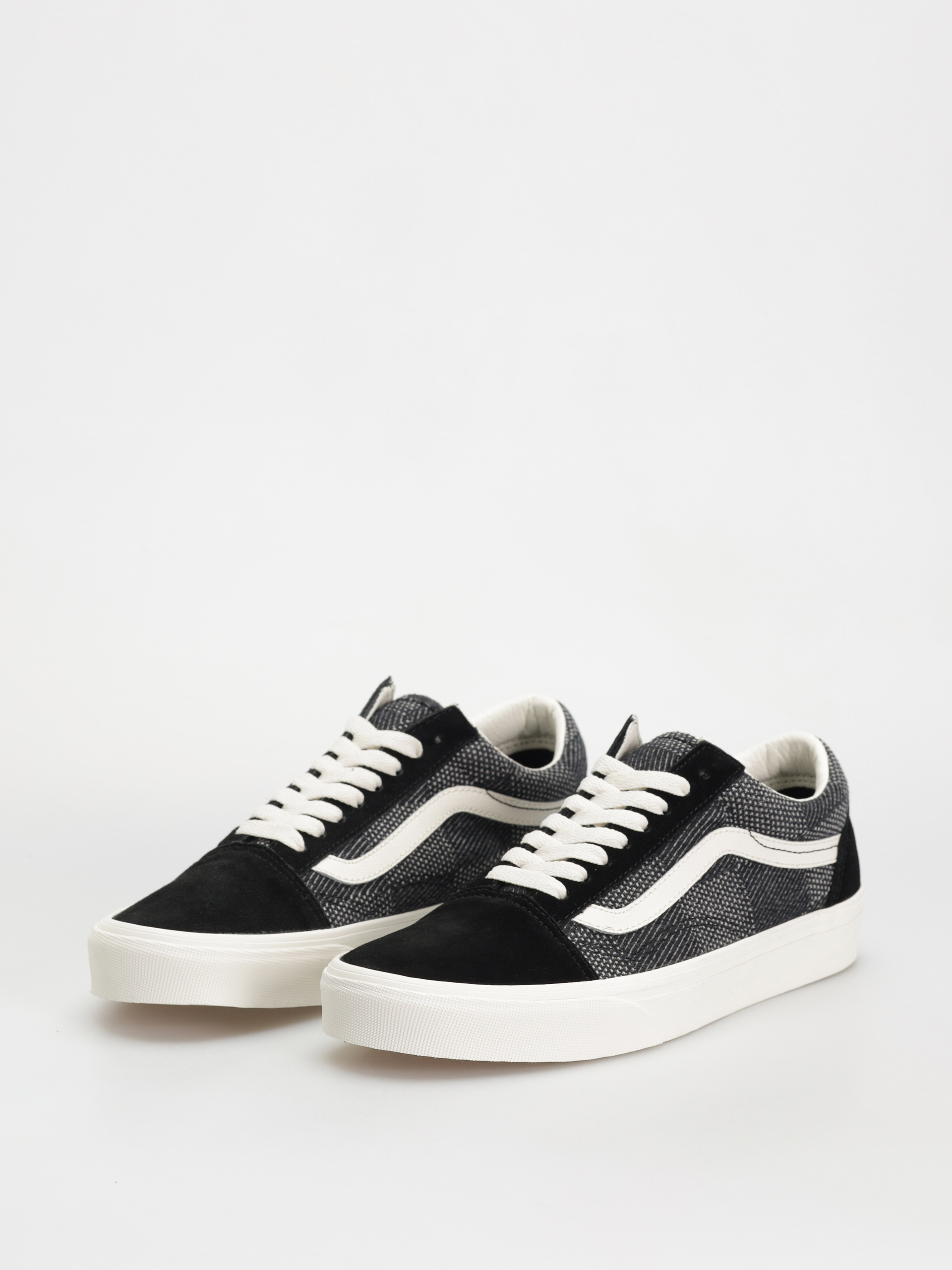 Topánky Vans Old Skool (denim check black)