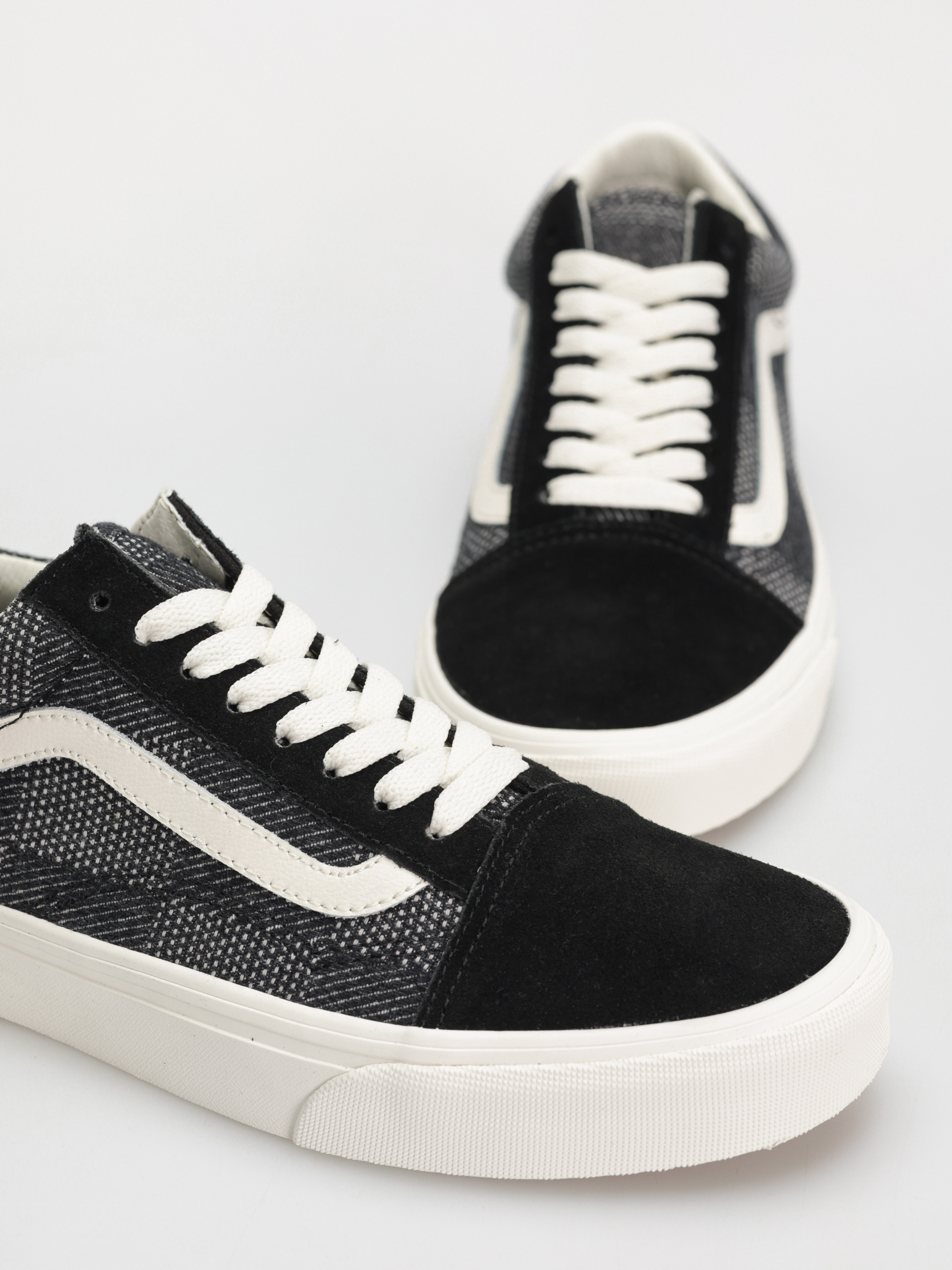 Topánky Vans Old Skool (denim check black)