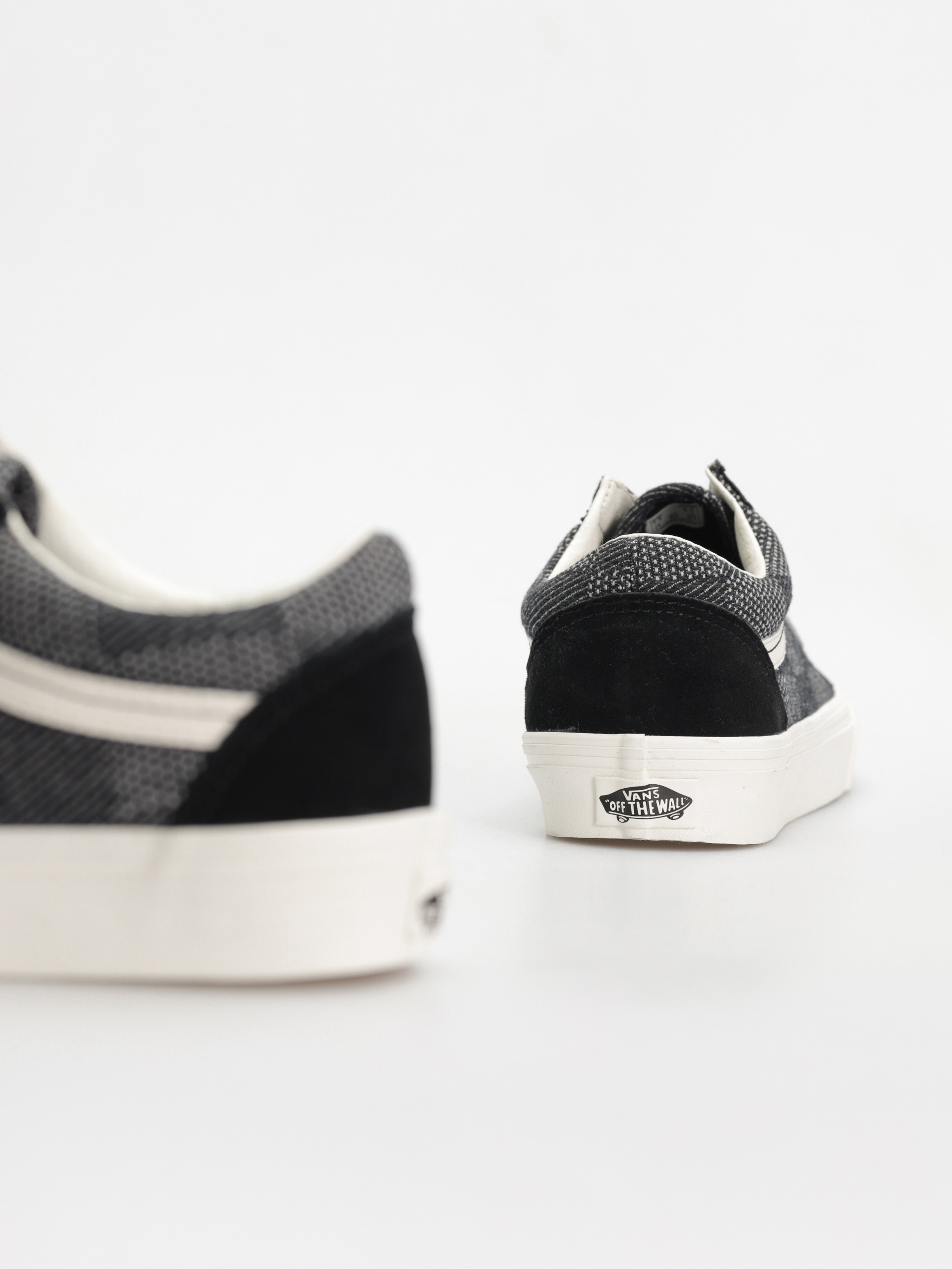 Topánky Vans Old Skool (denim check black)