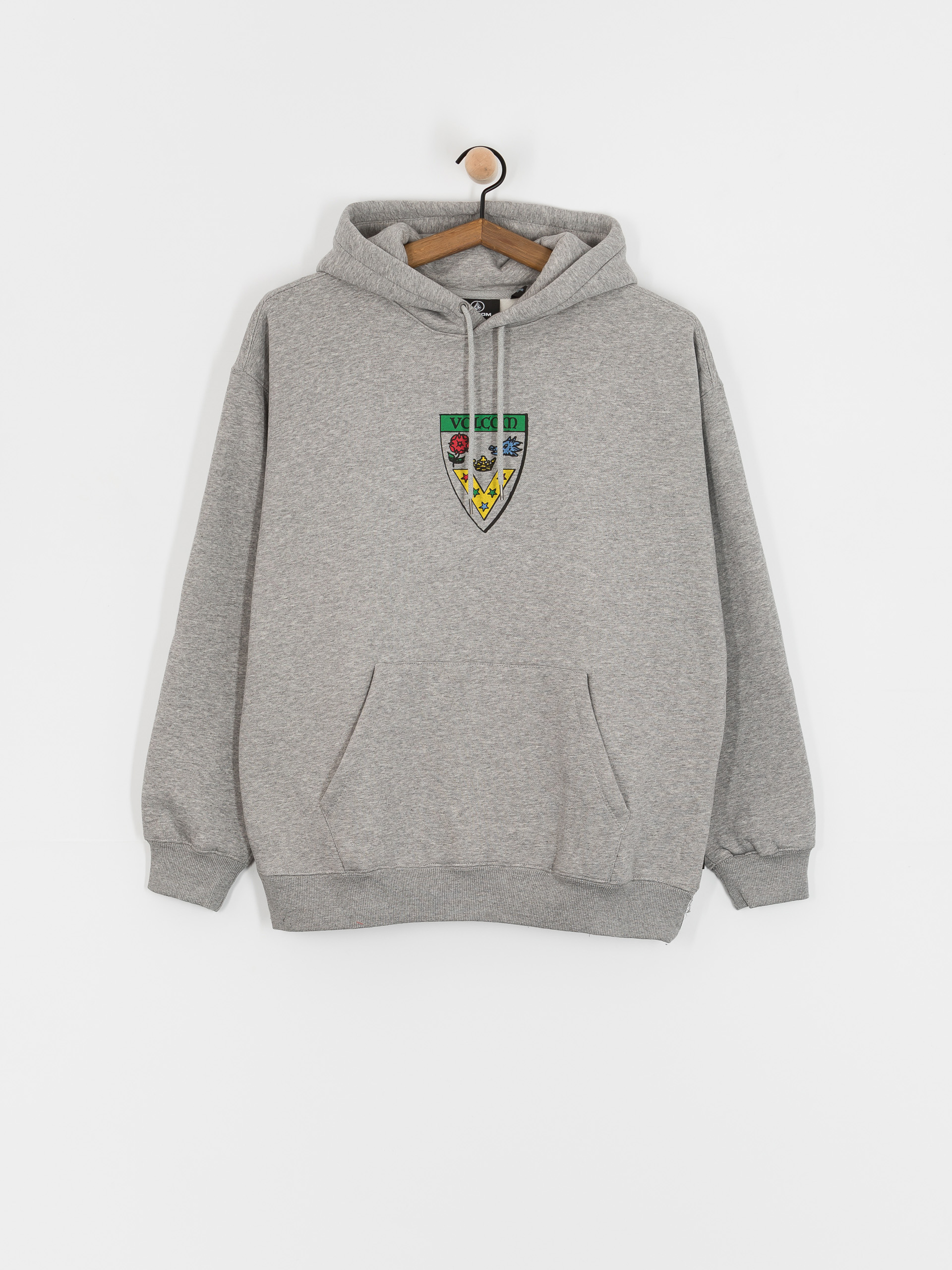 Mikina s kapucňou Volcom Fergadelic HD (heather grey)