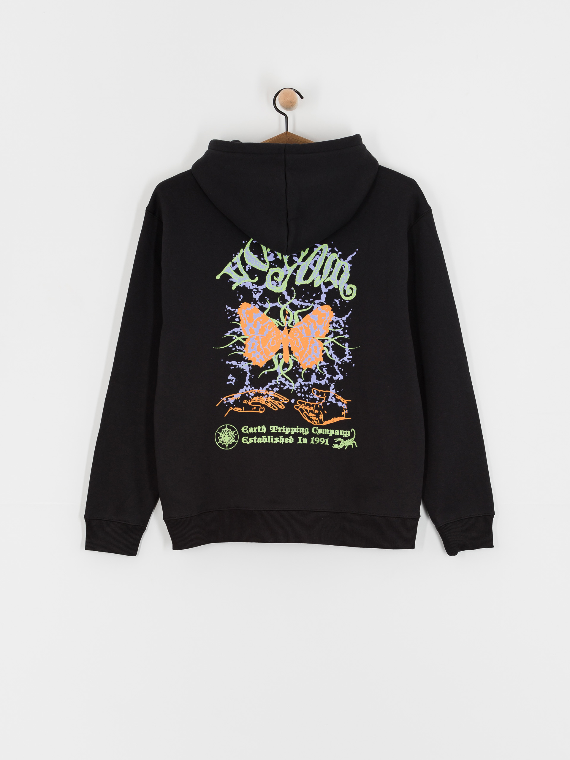 Mikina s kapucňou Volcom Noder HD (black combo)