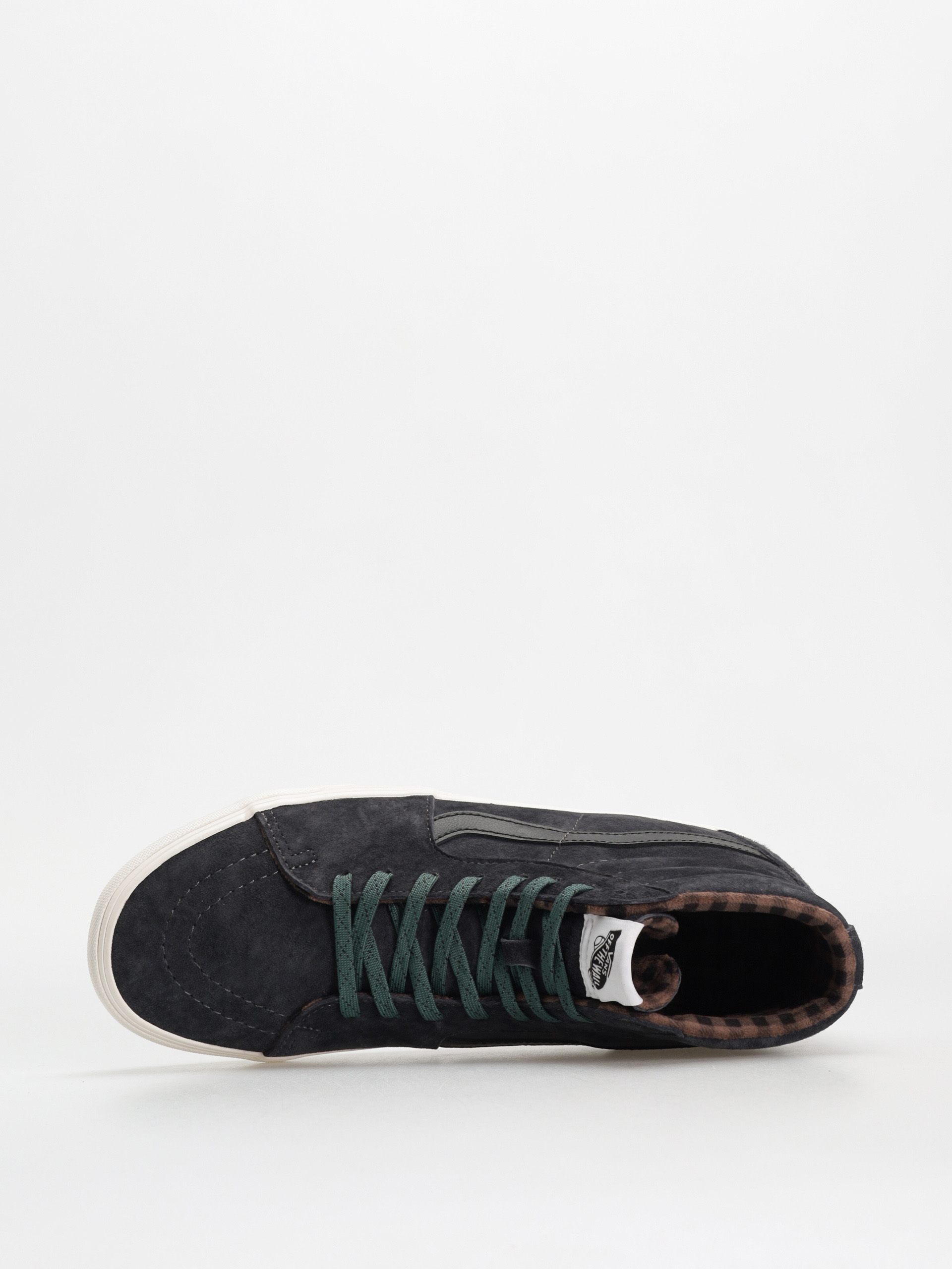 Topánky Vans Sk8 Hi (pig suede plaid gray/black)