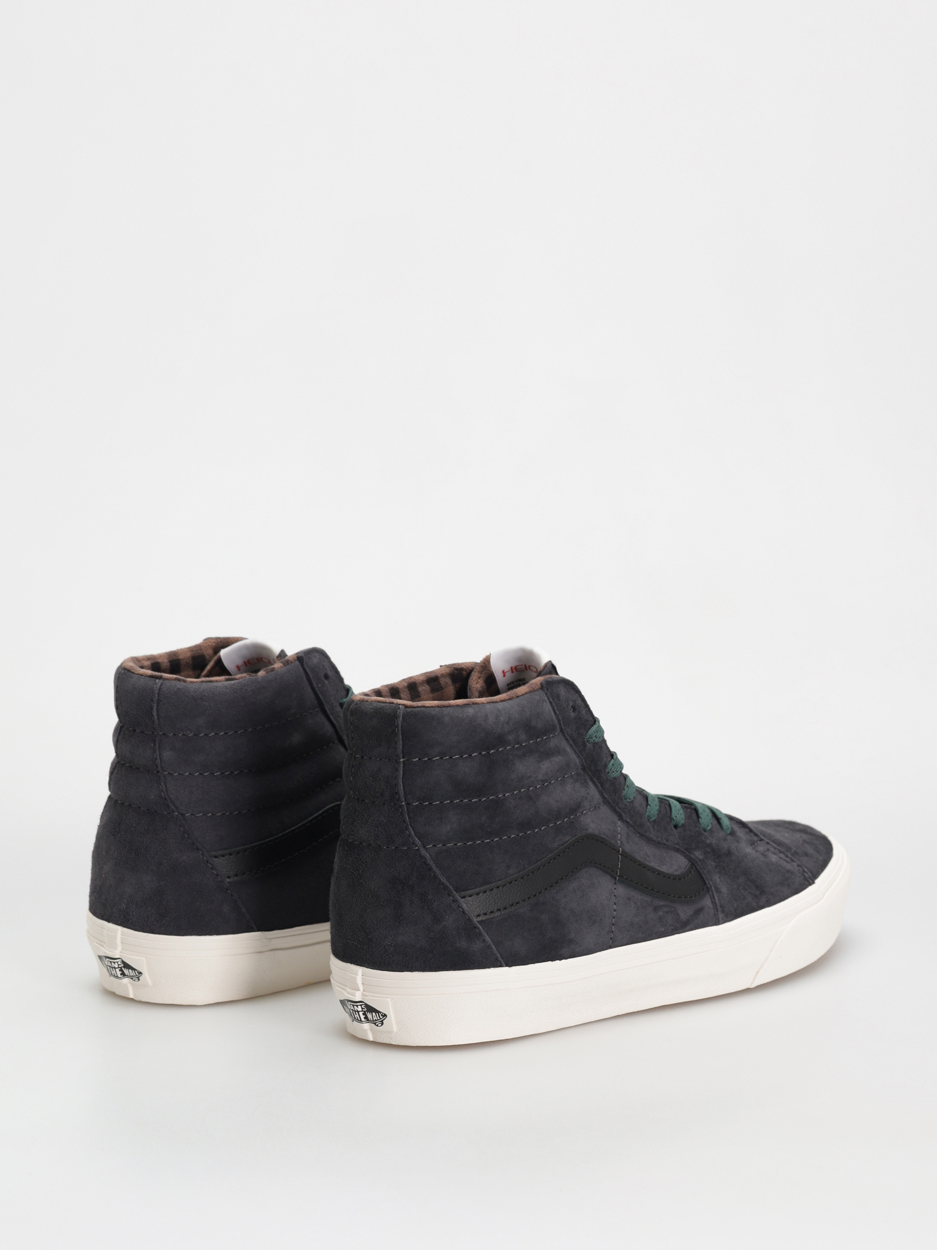 Topánky Vans Sk8 Hi (pig suede plaid gray/black)
