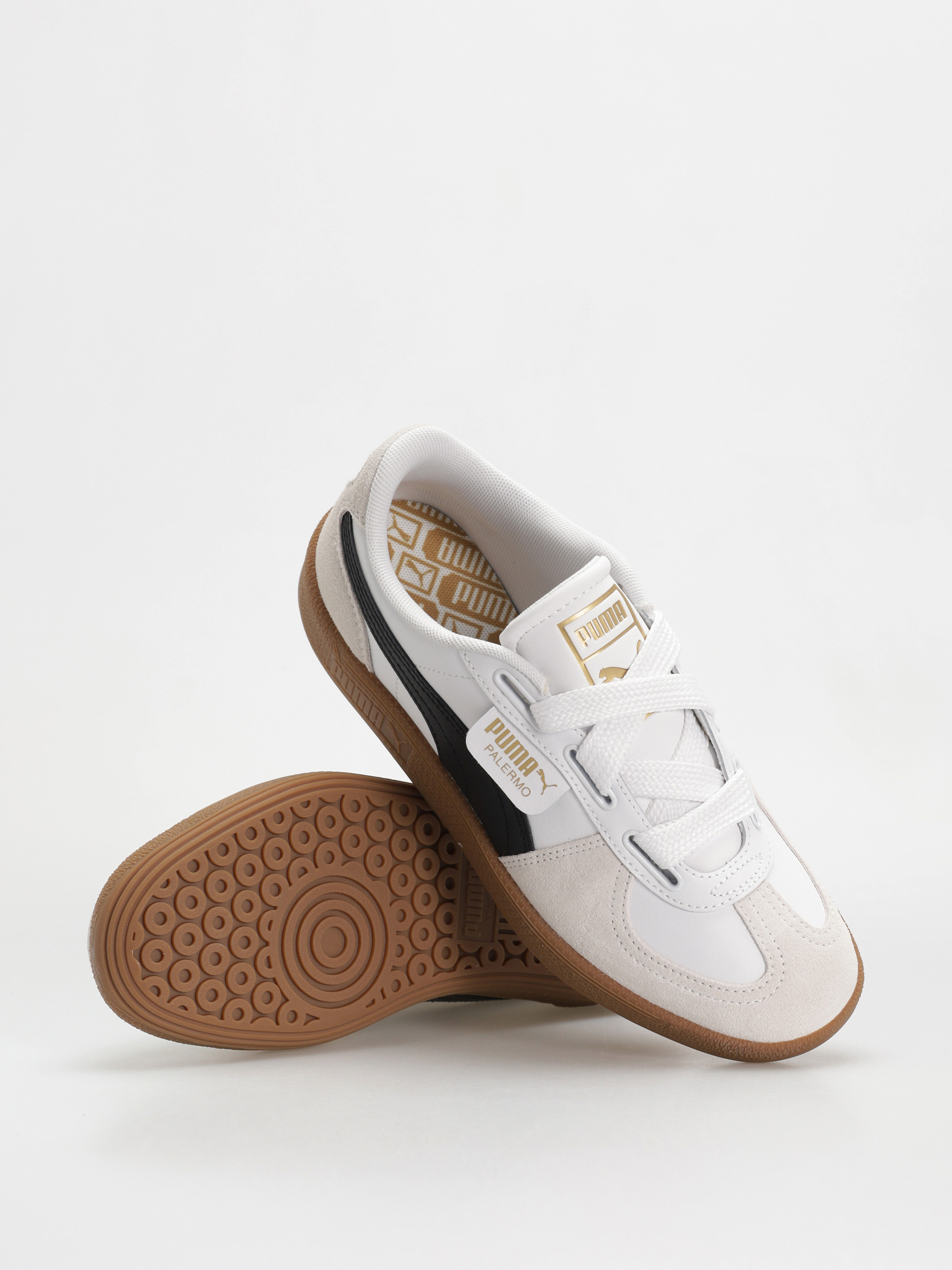 Topánky Puma Palermo Wide Lace SD (puma white puma black)