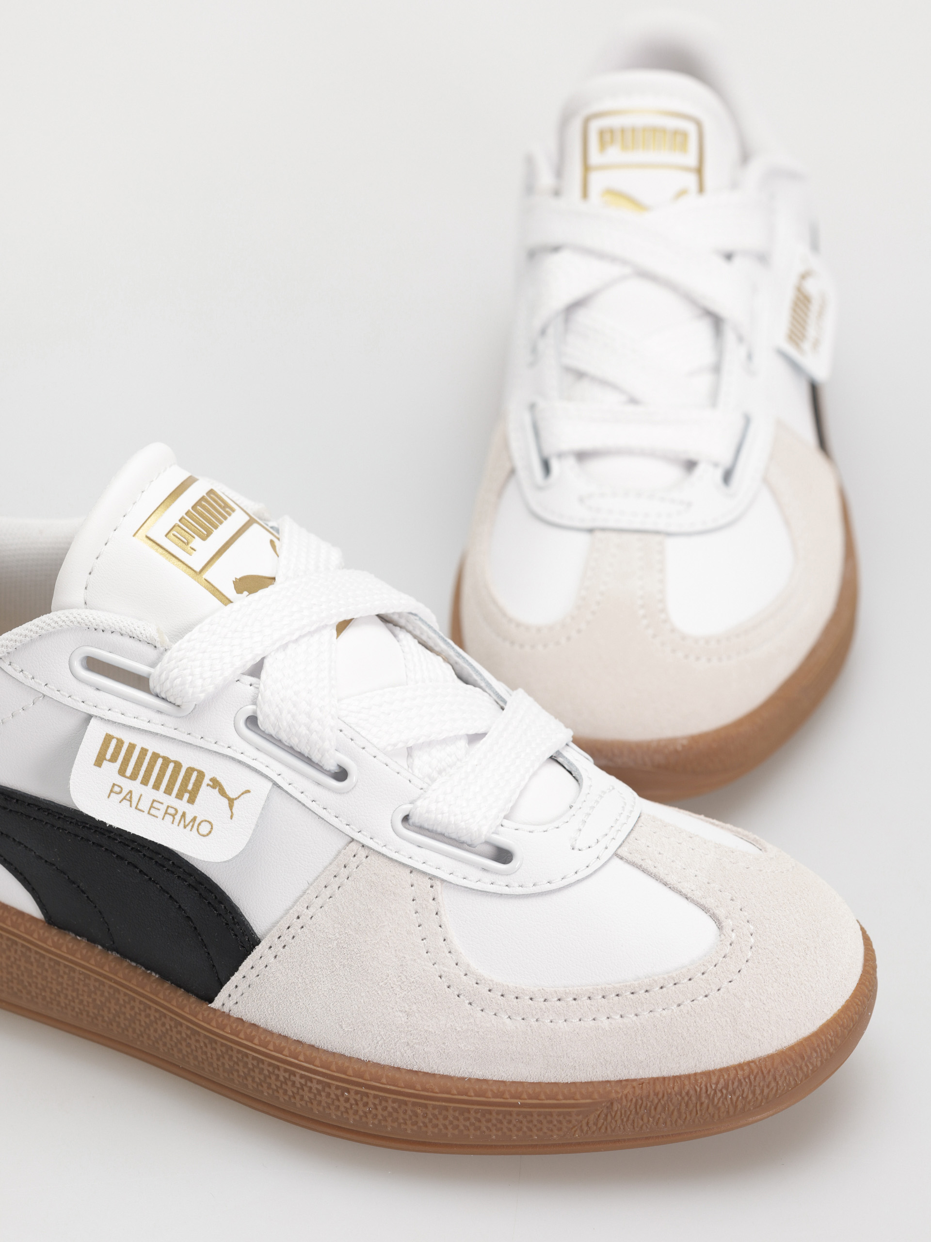 Topánky Puma Palermo Wide Lace SD (puma white puma black)