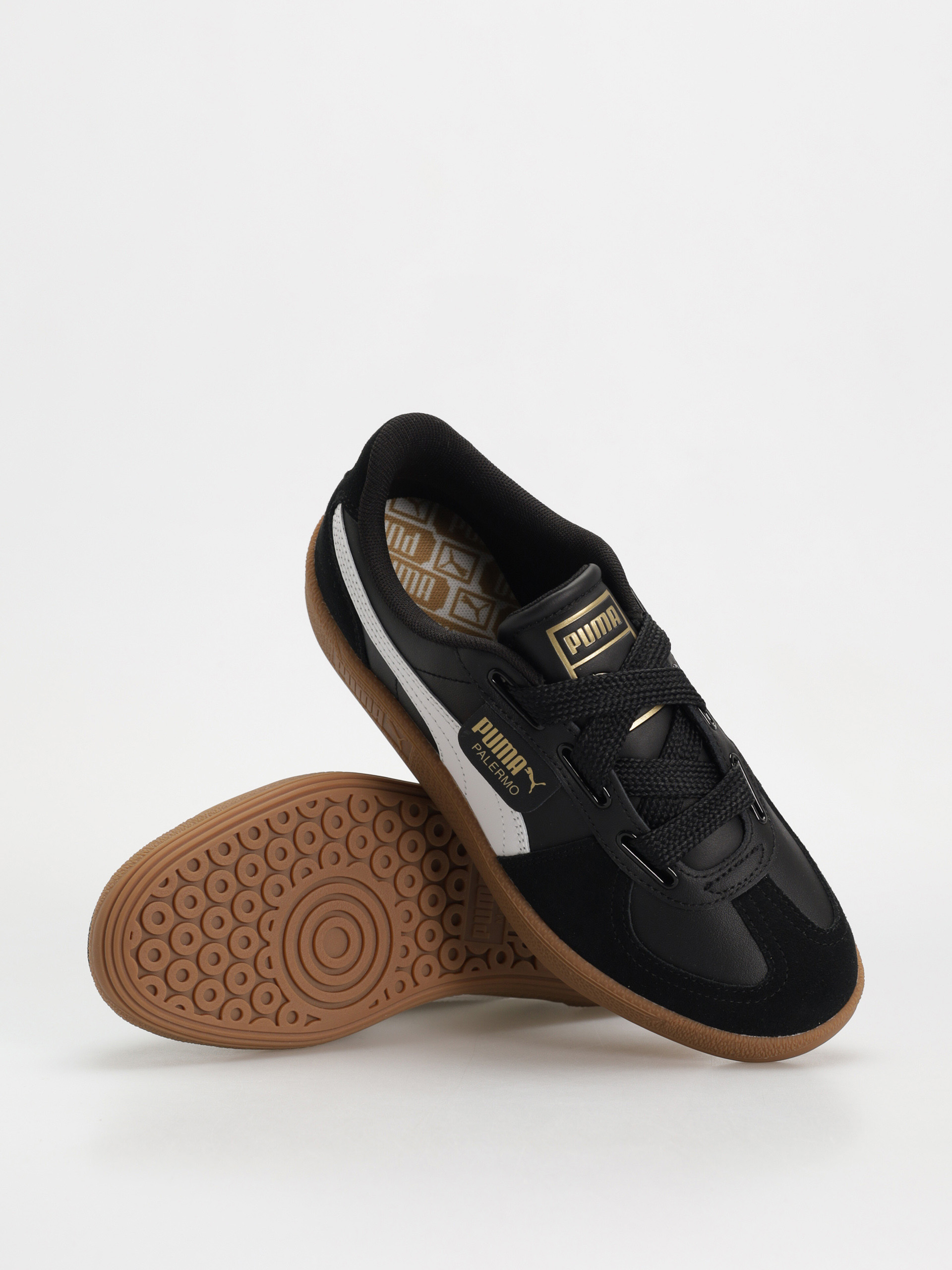 Topánky Puma Palermo Wide Lace SD (puma black puma white)