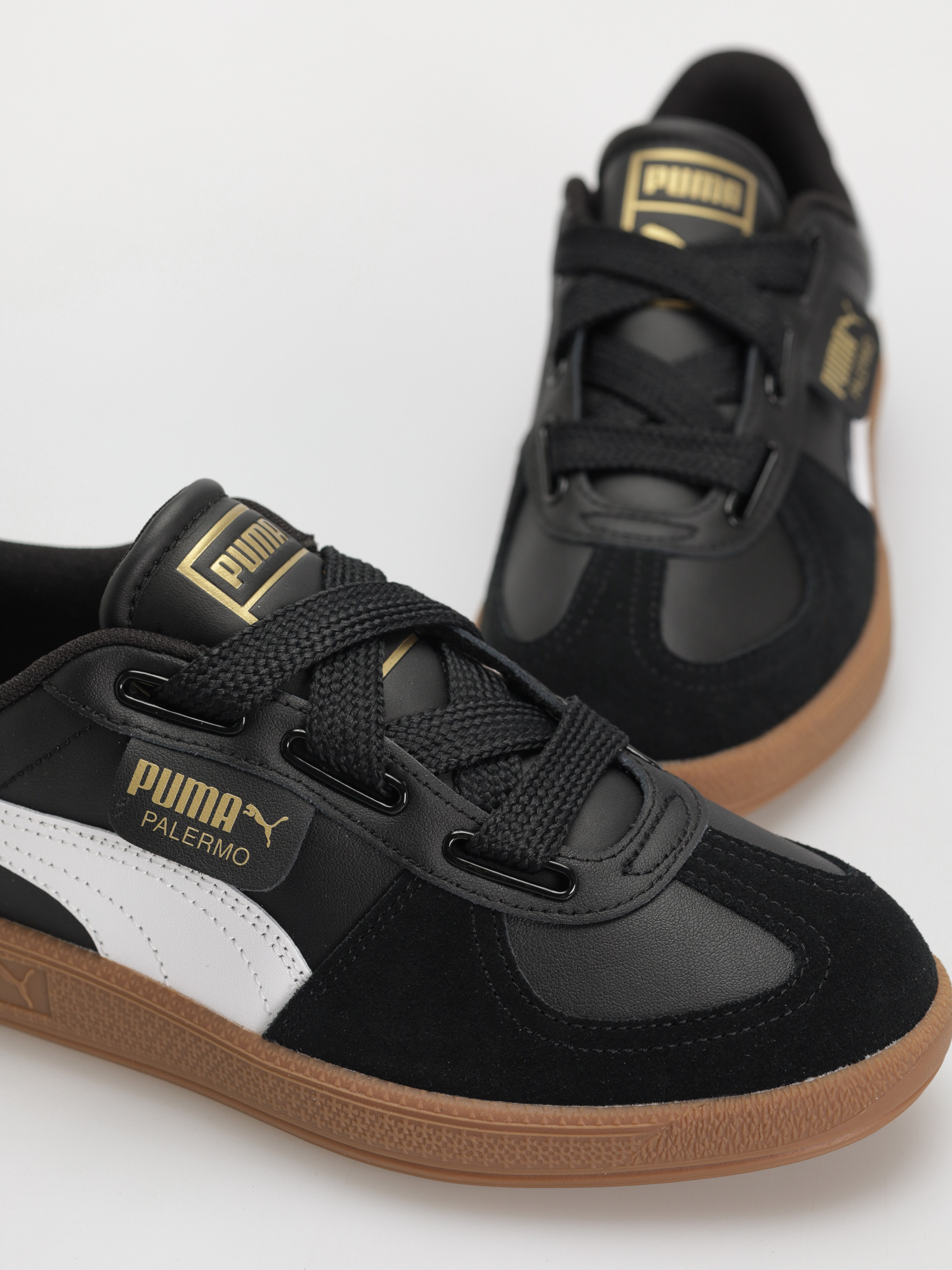 Topánky Puma Palermo Wide Lace SD (puma black puma white)