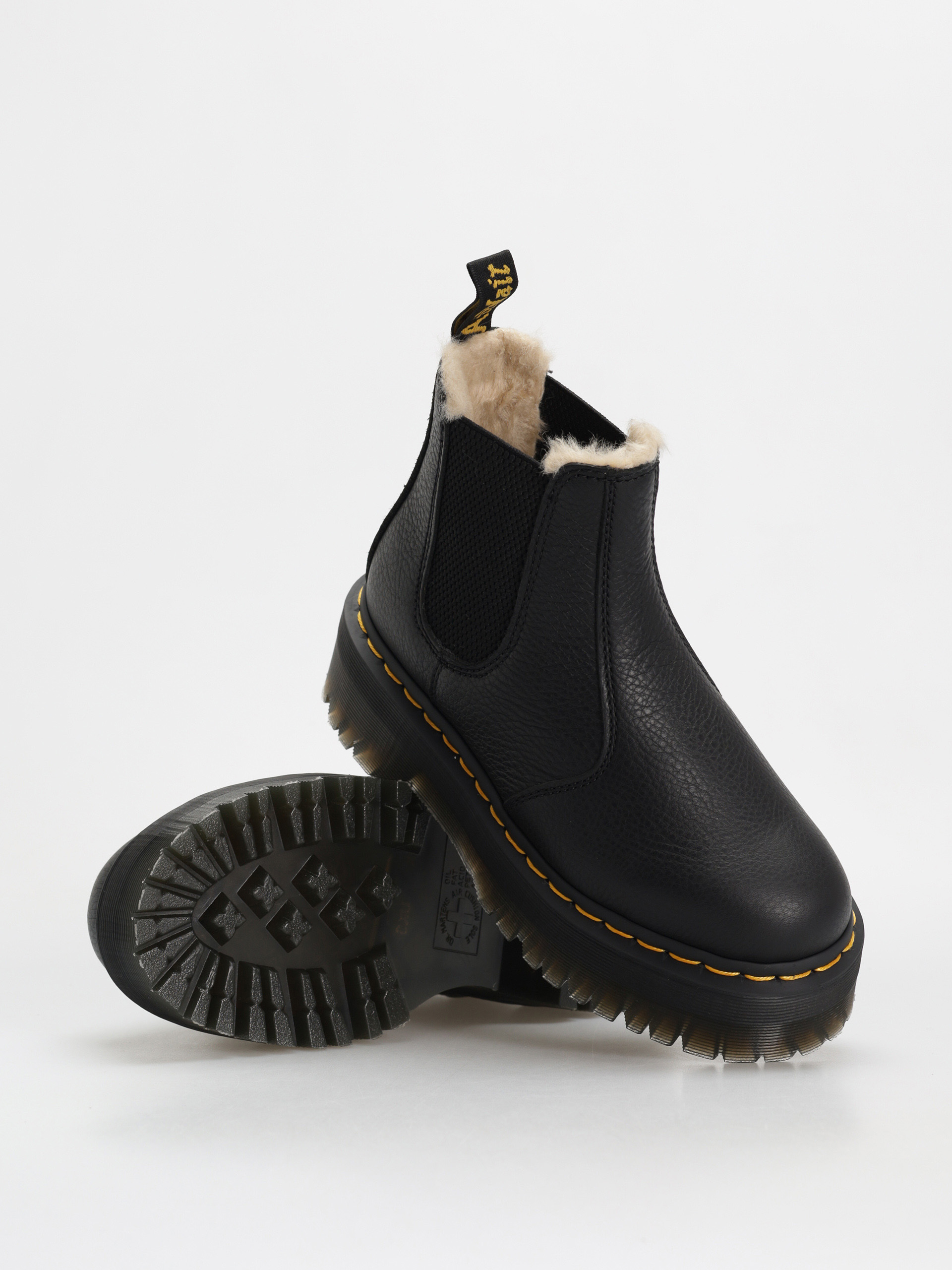 Topánky Dr. Martens 2976 Quad Fur Lined Wmn (black pisa)