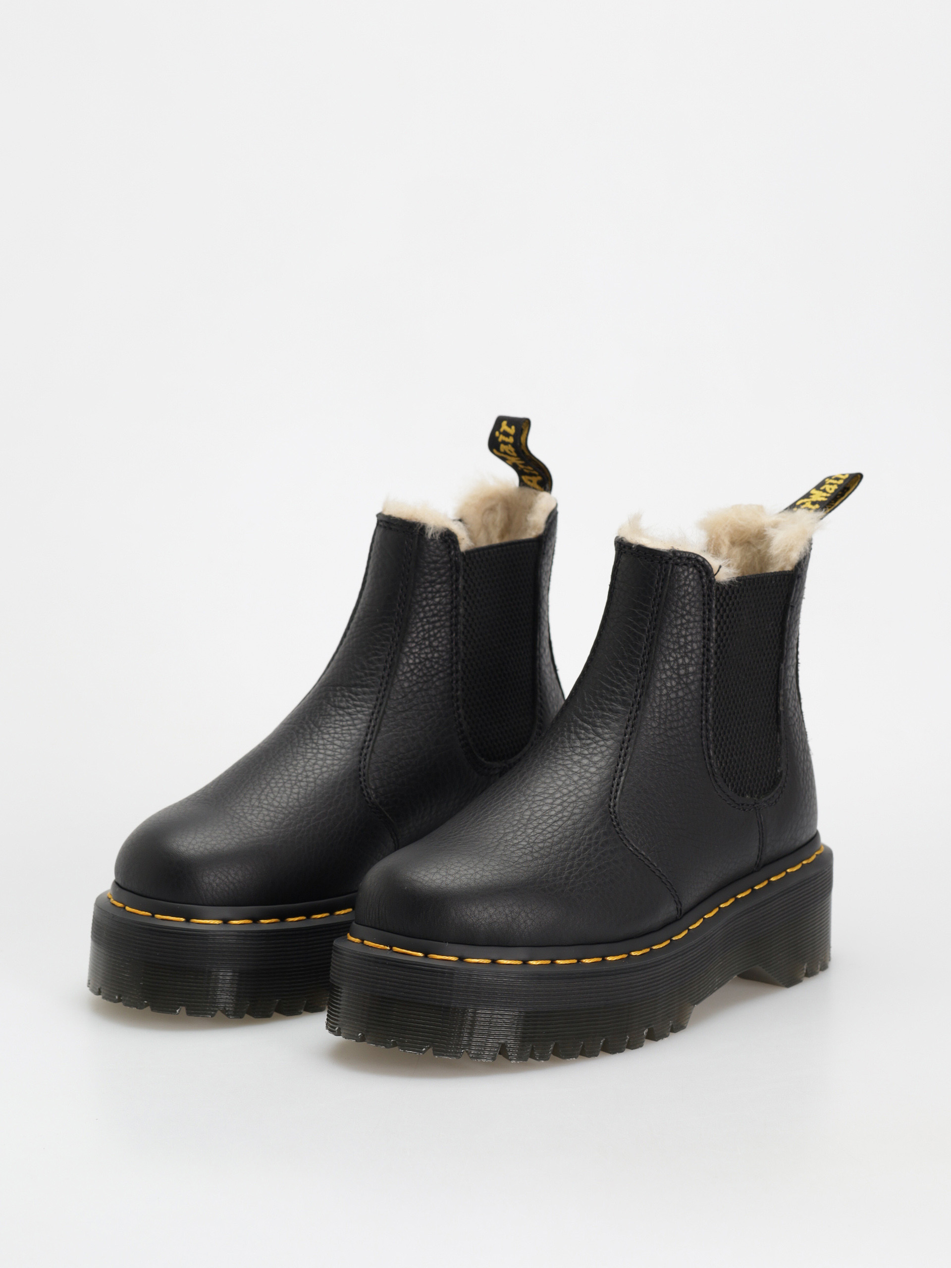Topánky Dr. Martens 2976 Quad Fur Lined Wmn (black pisa)