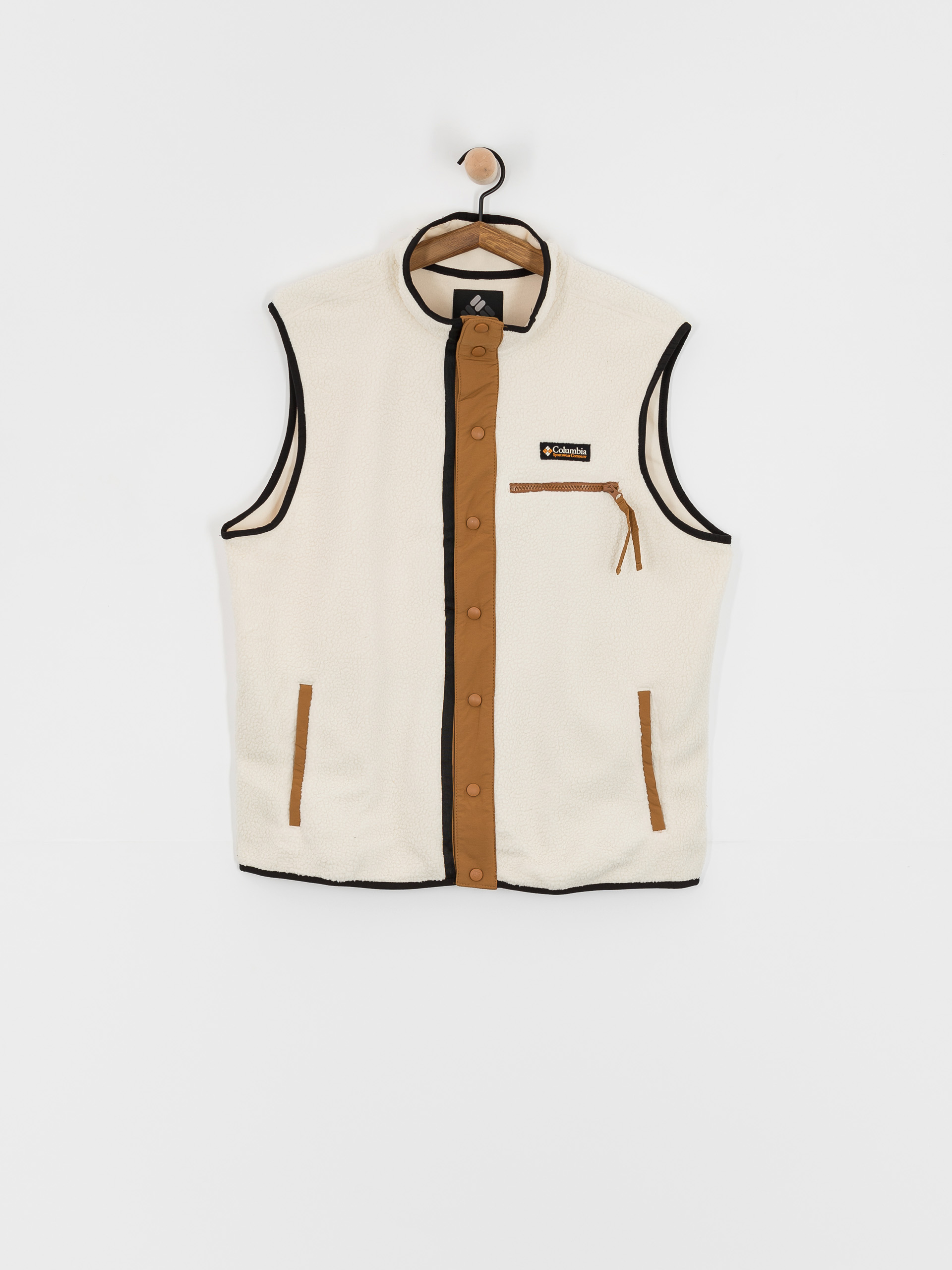 Pánsky Flísová mikina Columbia Helvetia II Vest (chalk)