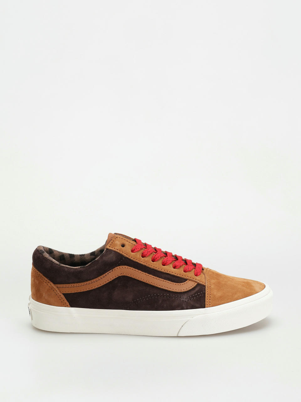 Topánky Vans Old Skool (pig suede plaid glazed ginger)