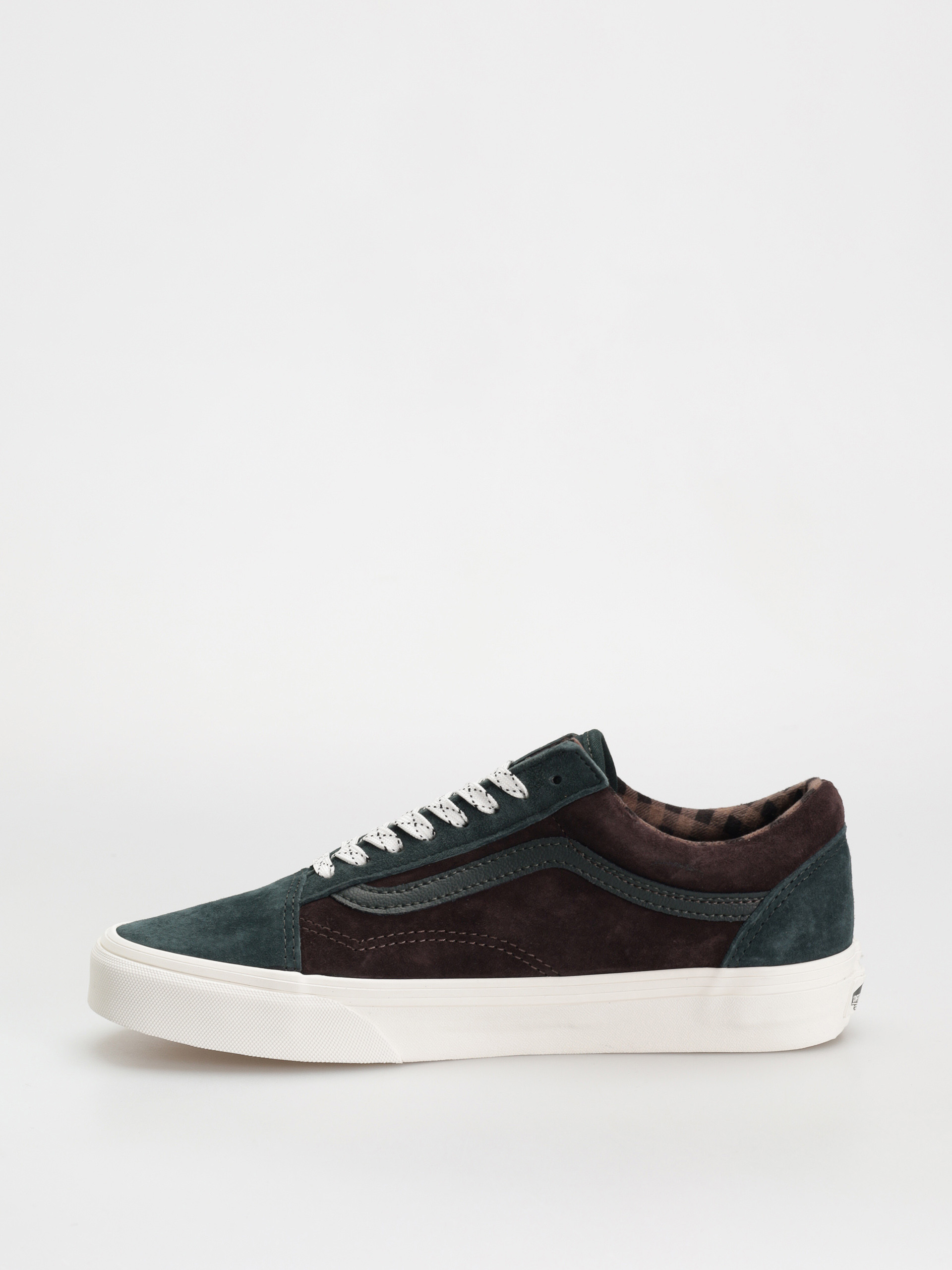 Topánky Vans Old Skool (pig suede plaid scarab)