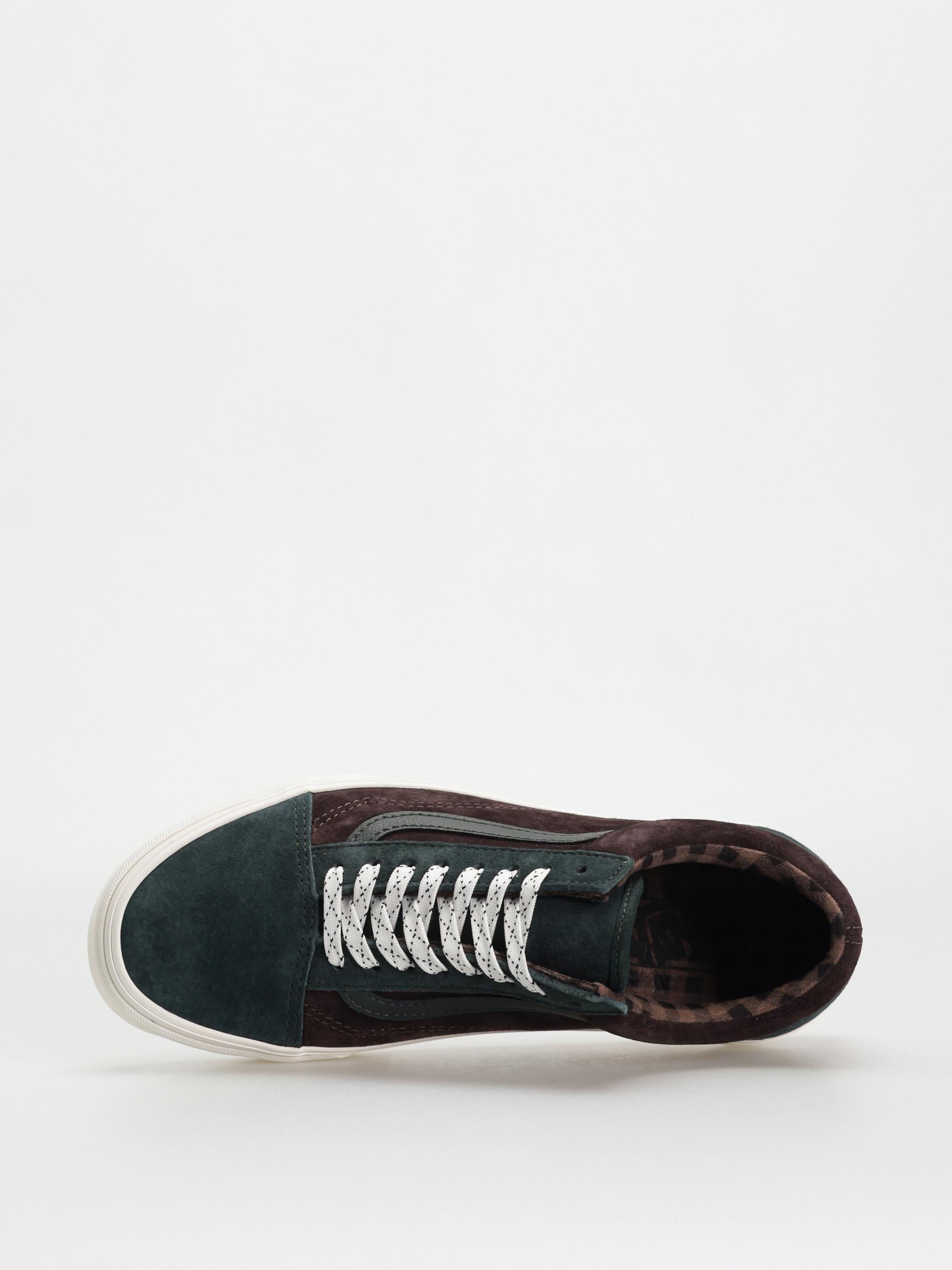 Topánky Vans Old Skool (pig suede plaid scarab)