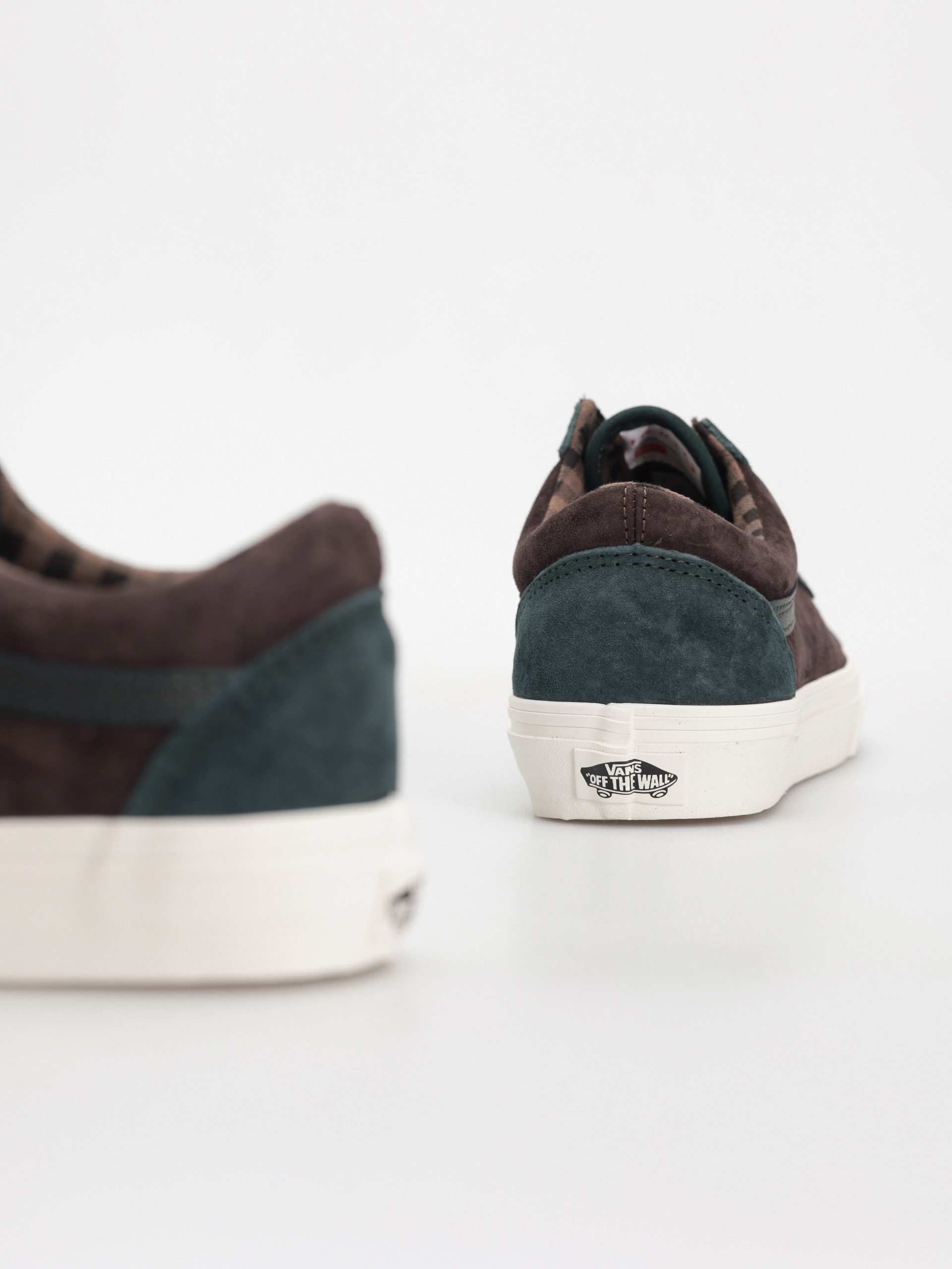 Topánky Vans Old Skool (pig suede plaid scarab)