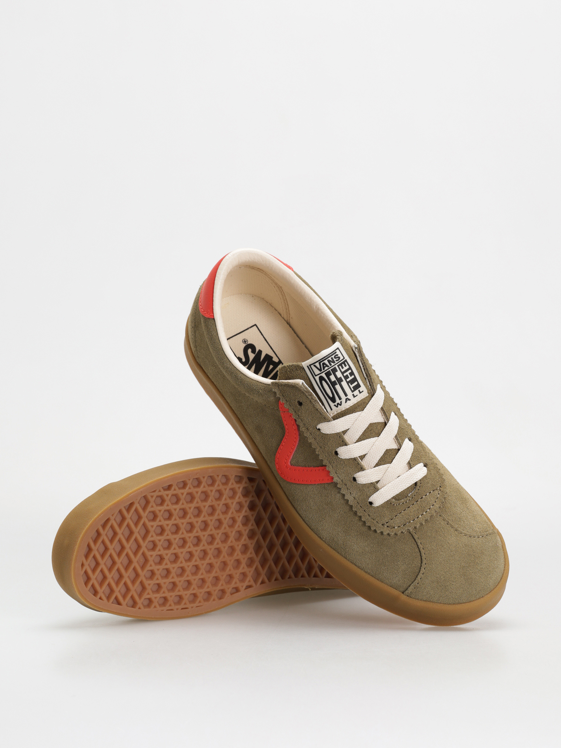 Topánky Vans Sport Low (gum pop olive/red)