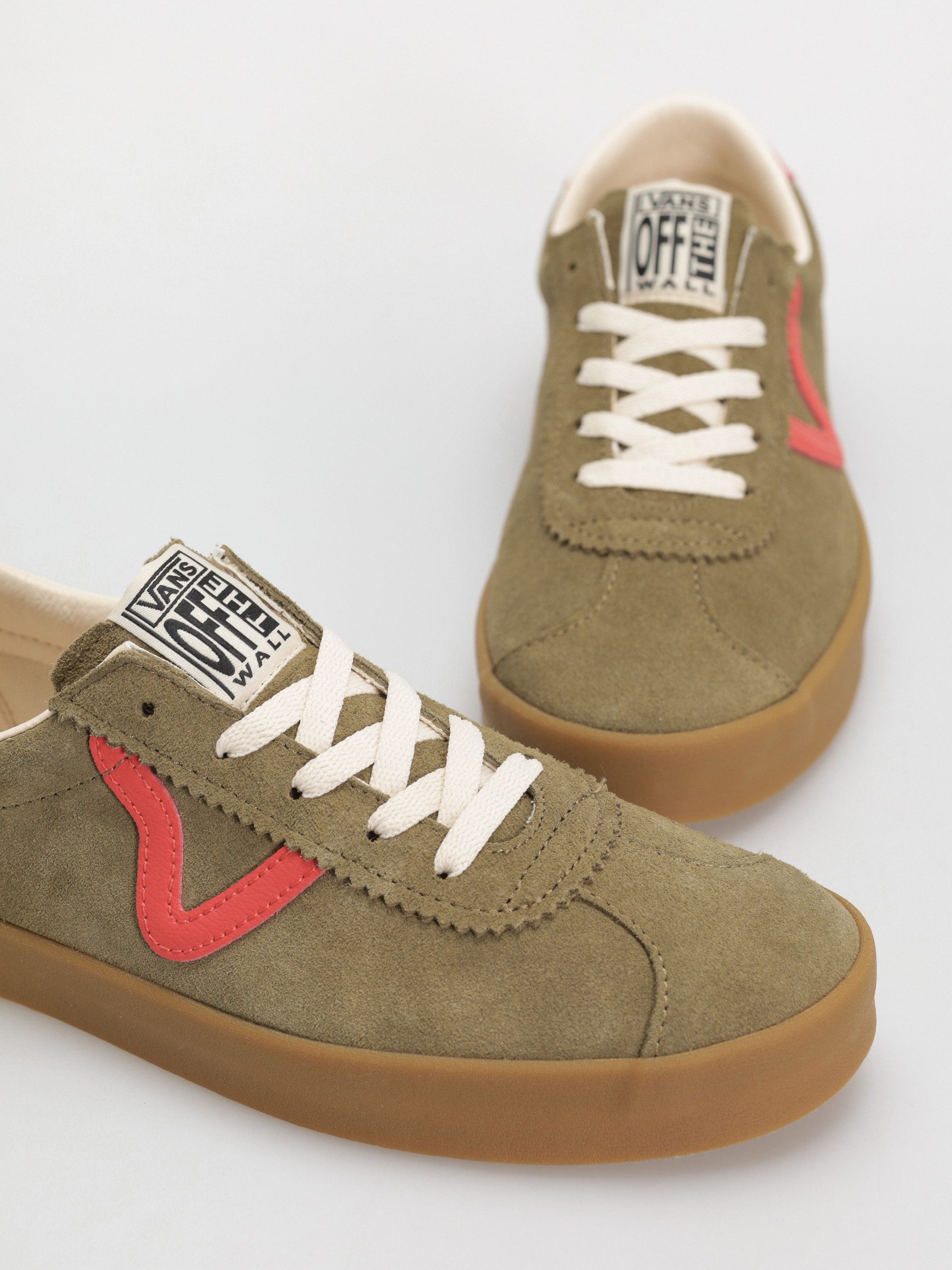 Topánky Vans Sport Low (gum pop olive/red)