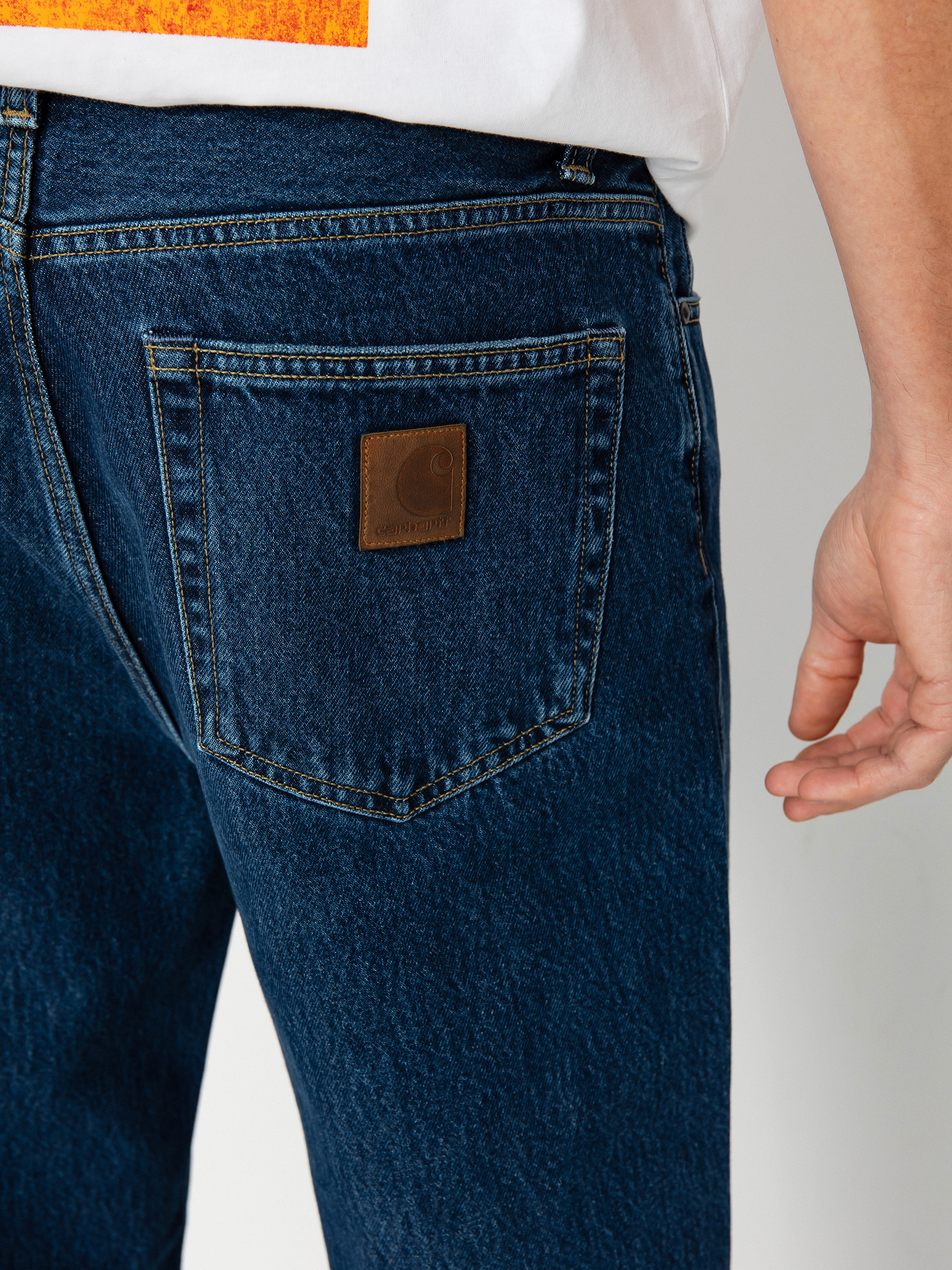 Nohavice Carhartt WIP Aaron (blue)