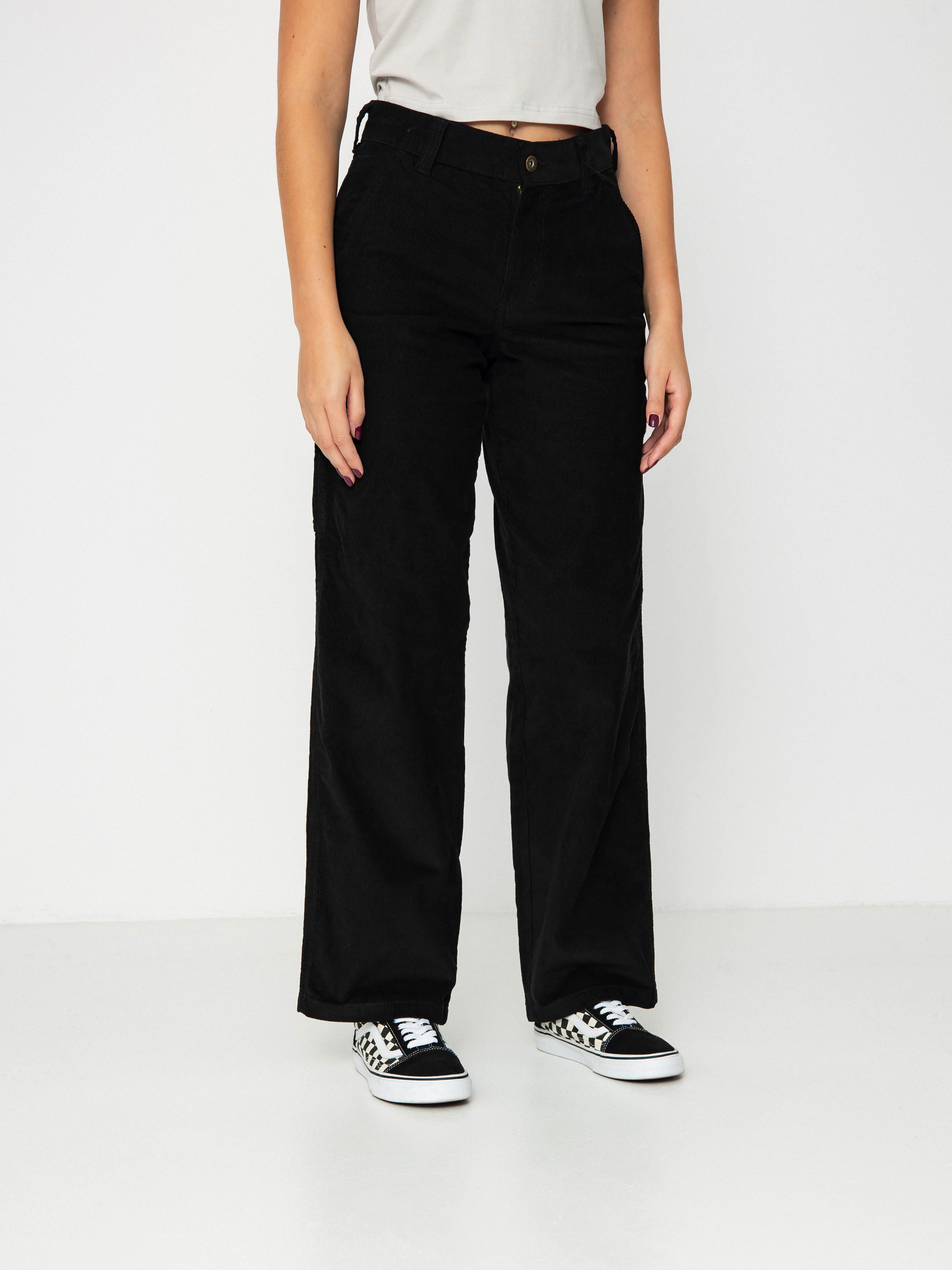 Nohavice Dickies Corduroy Carpenter Wmn (black)