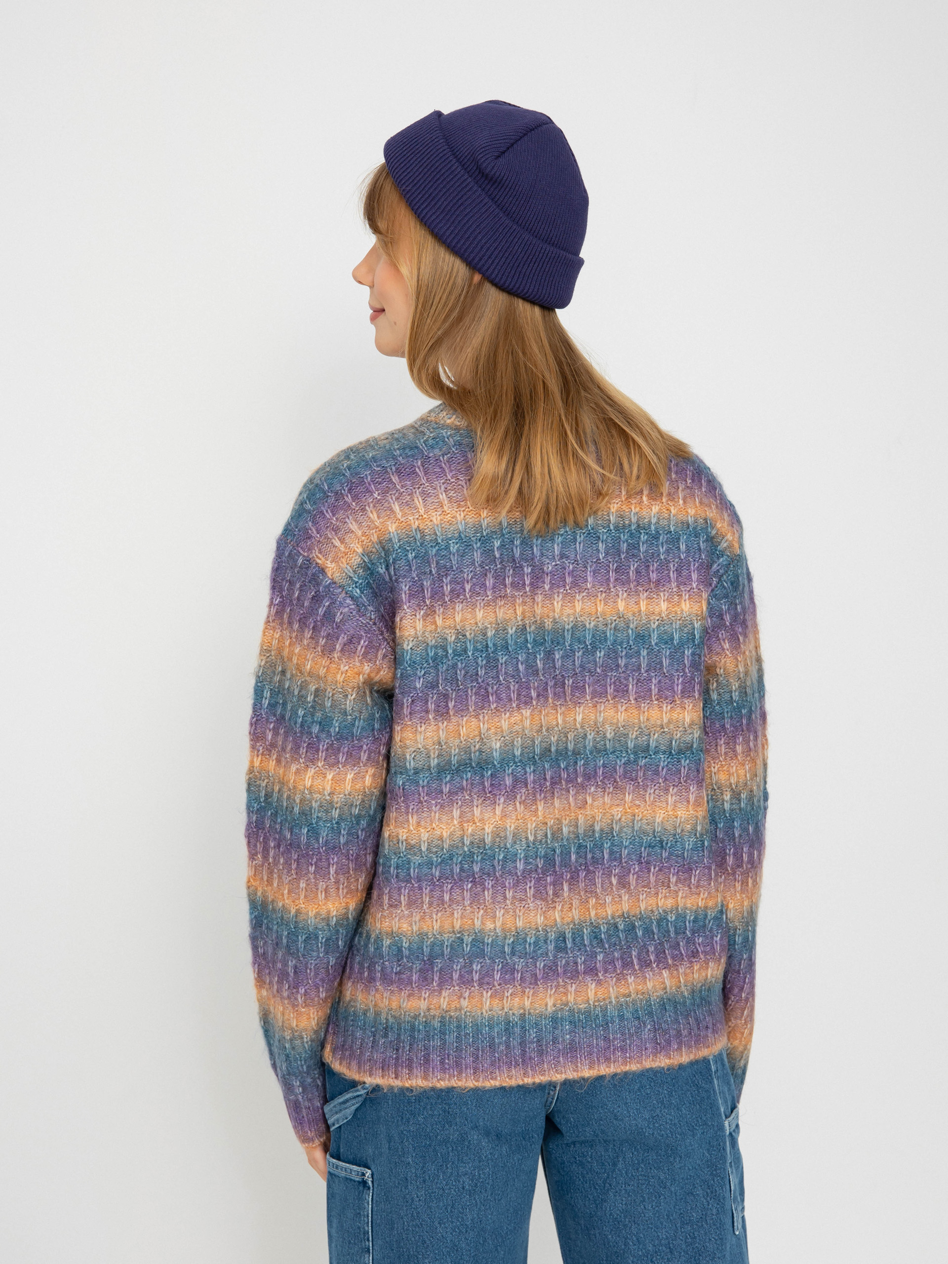 Sveter OBEY Daytrip Crew Sweater Wmn (purple multi)