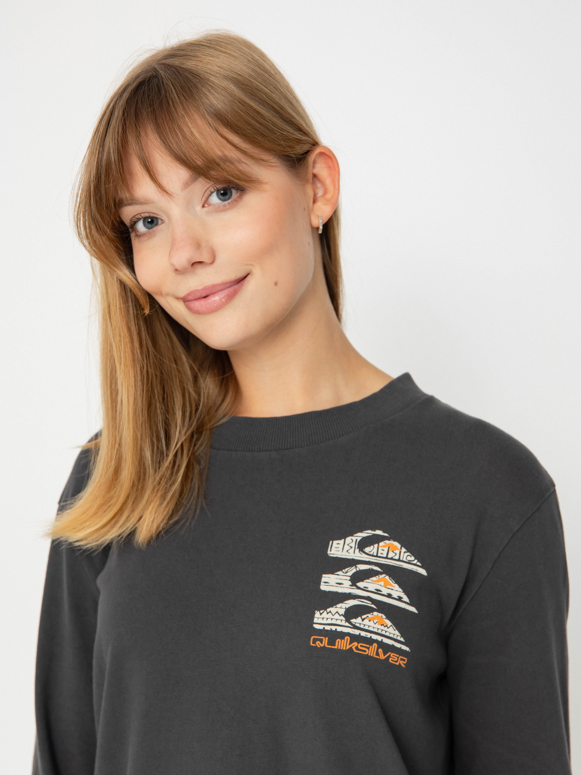 Triko Quiksilver Uni Ls Tee Dress Wmn (tarmac)