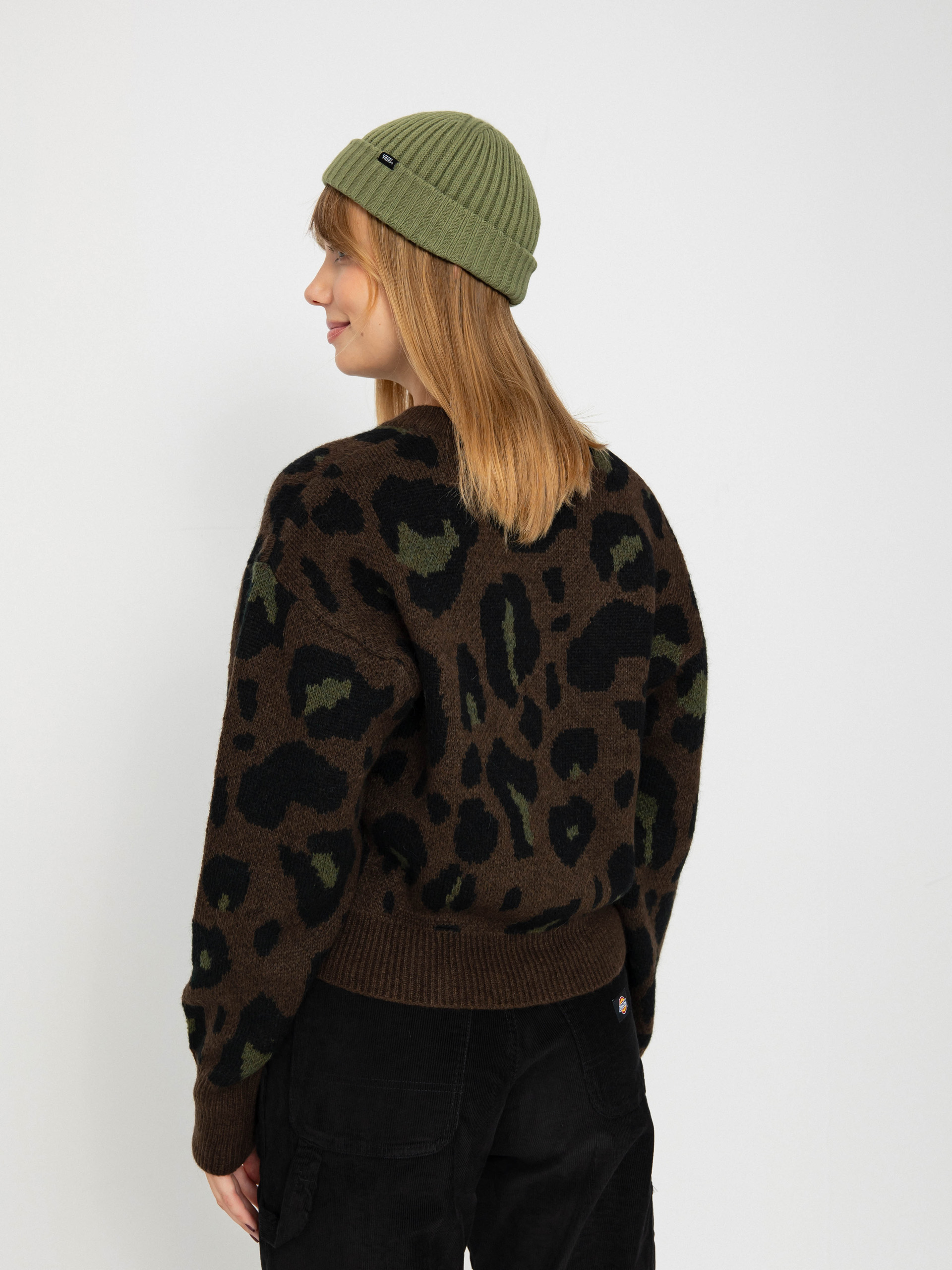 Sveter Carhartt WIP Merton Wmn (camo leo jacquard/tamarind)