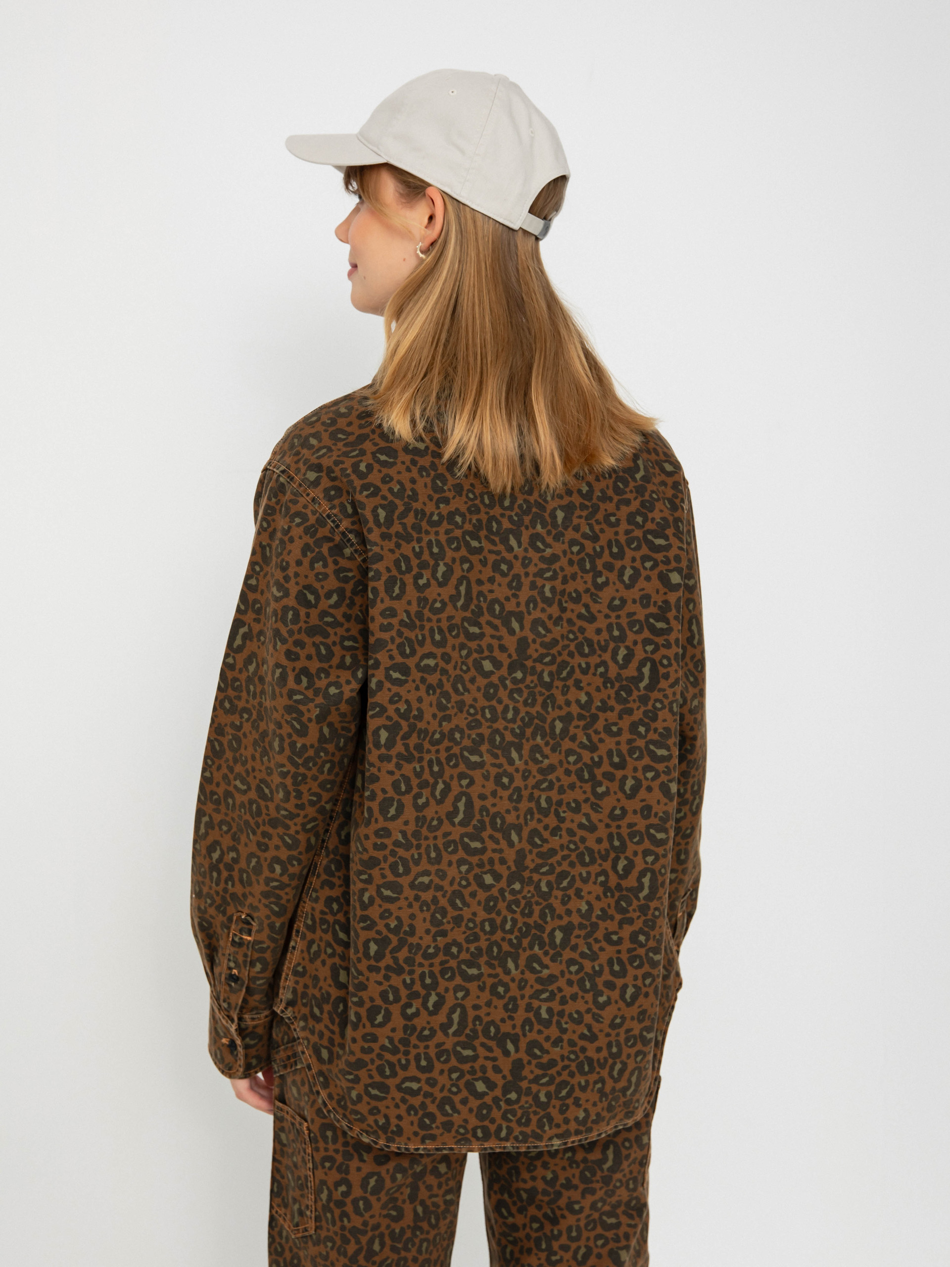 Košeľa Carhartt WIP Leo Wmn (camo leo/tamarind/tamarind)