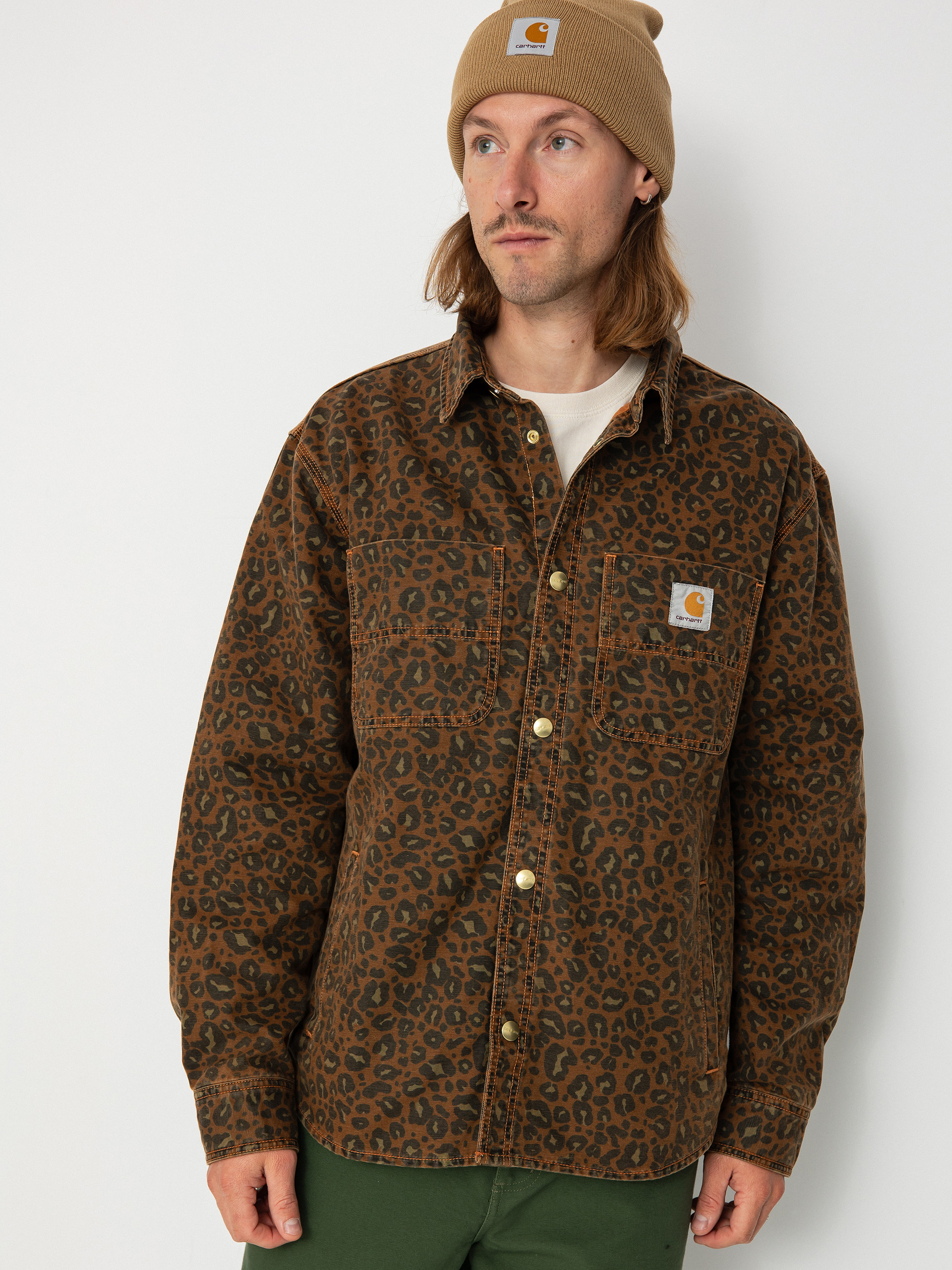 Bunda Carhartt WIP Conro (camo leo/tamarind/tamarind)