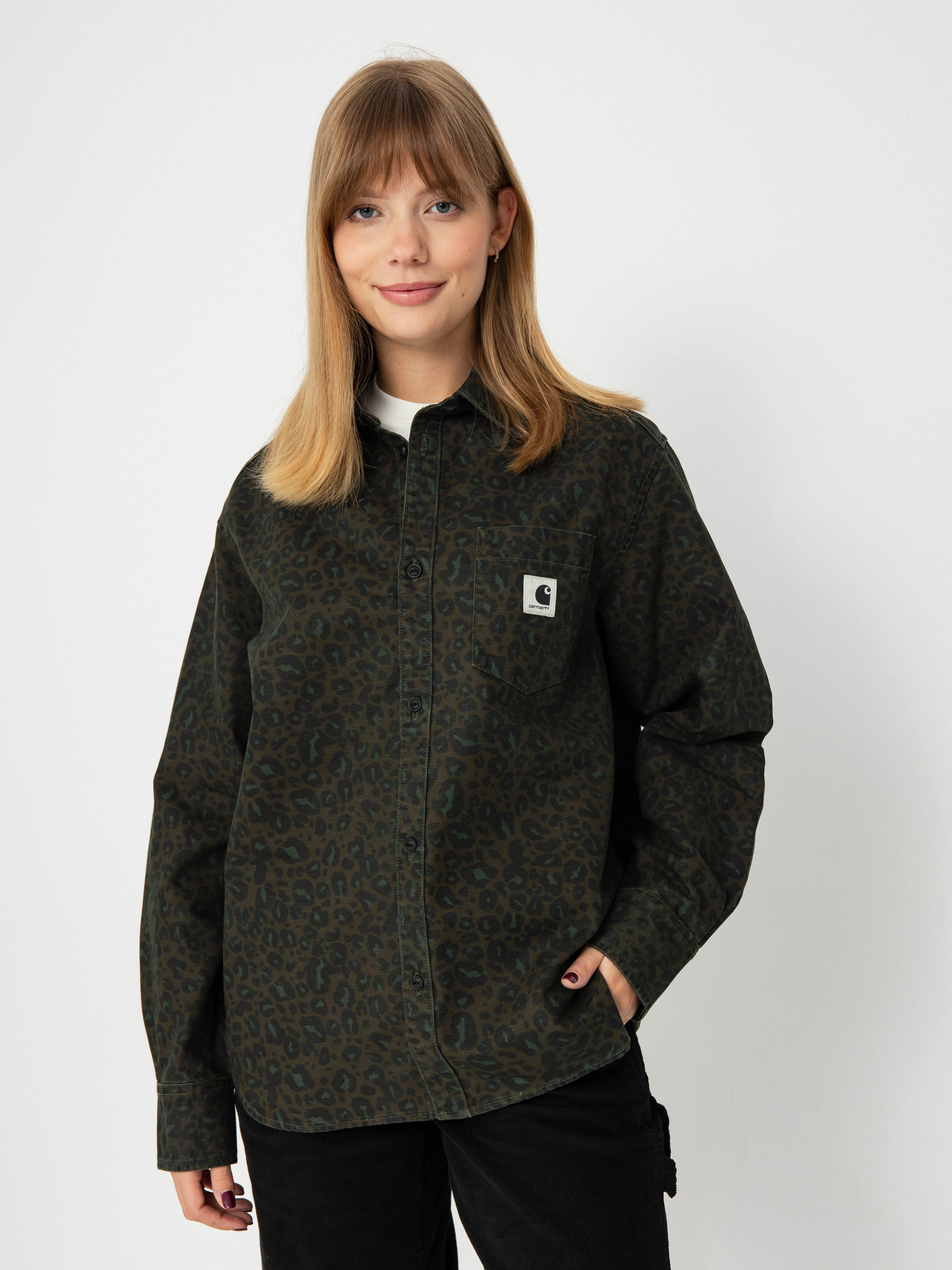 Kou0161eu013ea Carhartt WIP Leo Wmn (camo leo/tamarind/office green)