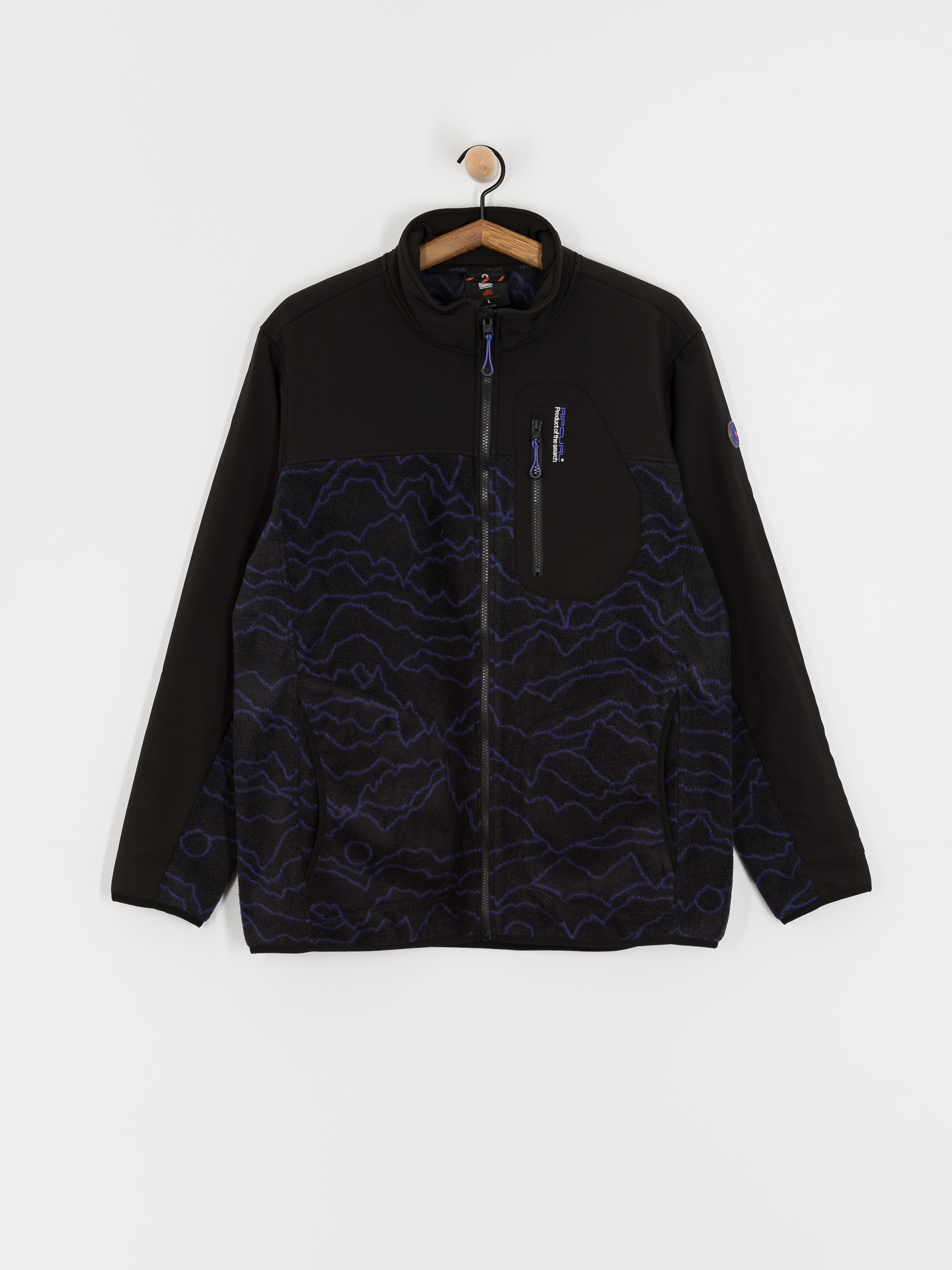 Pánsky Mikina Rip Curl Anti Series Search Zip Crew (black/berry)