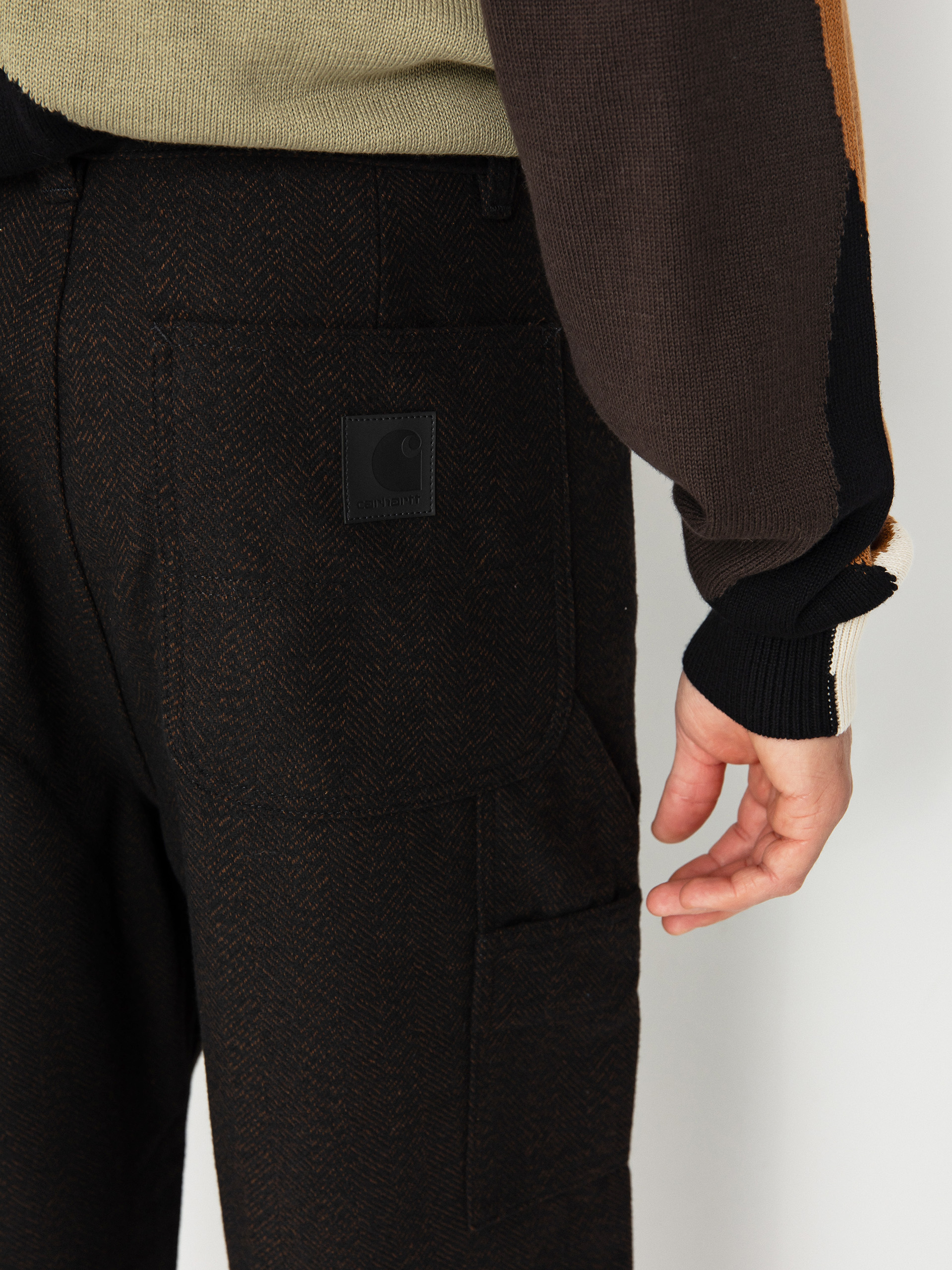 Nohavice Carhartt WIP Truman (chocolate/black)