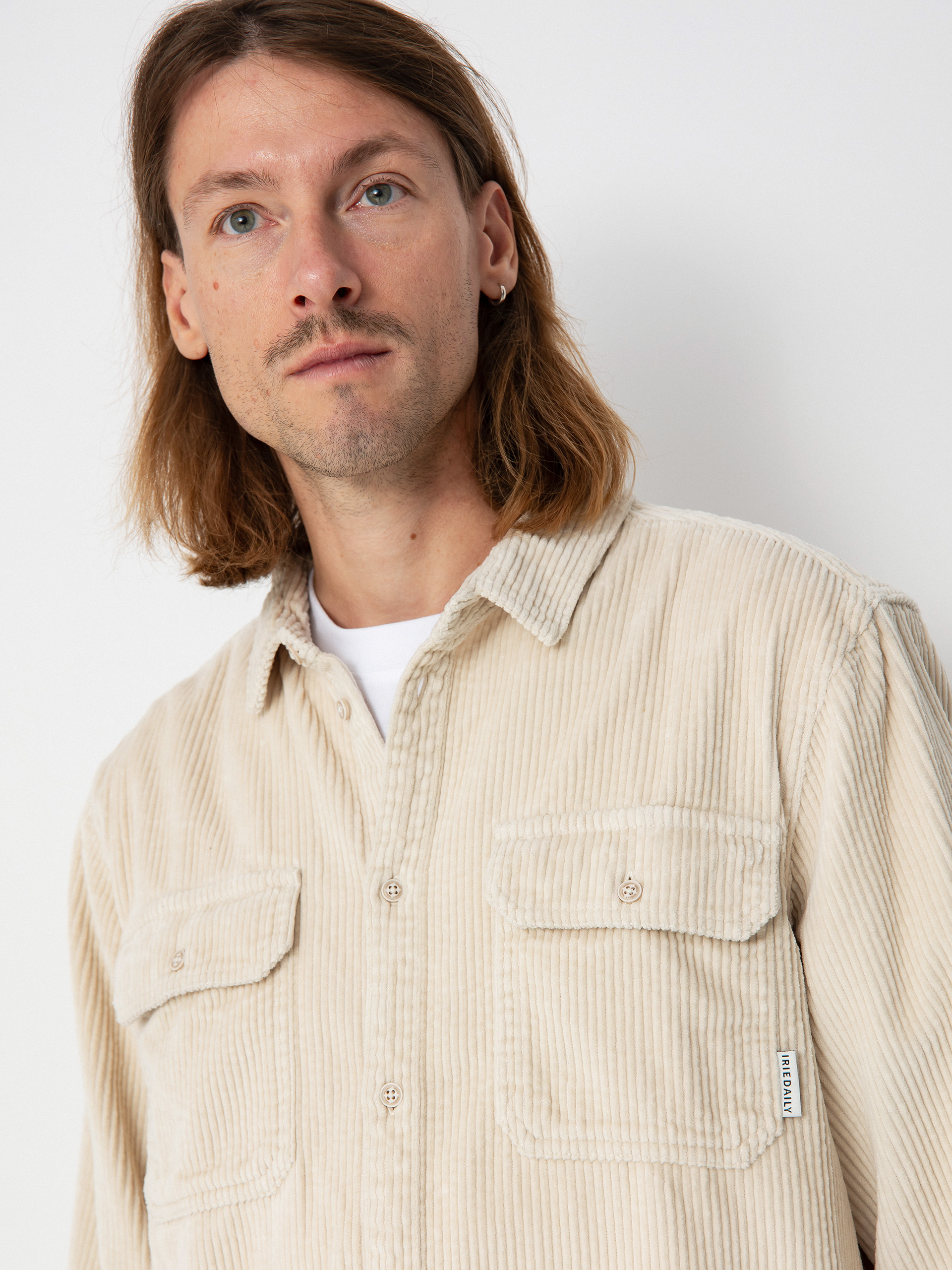 Košeľa Iriedaily Bubble Cord (ecru)