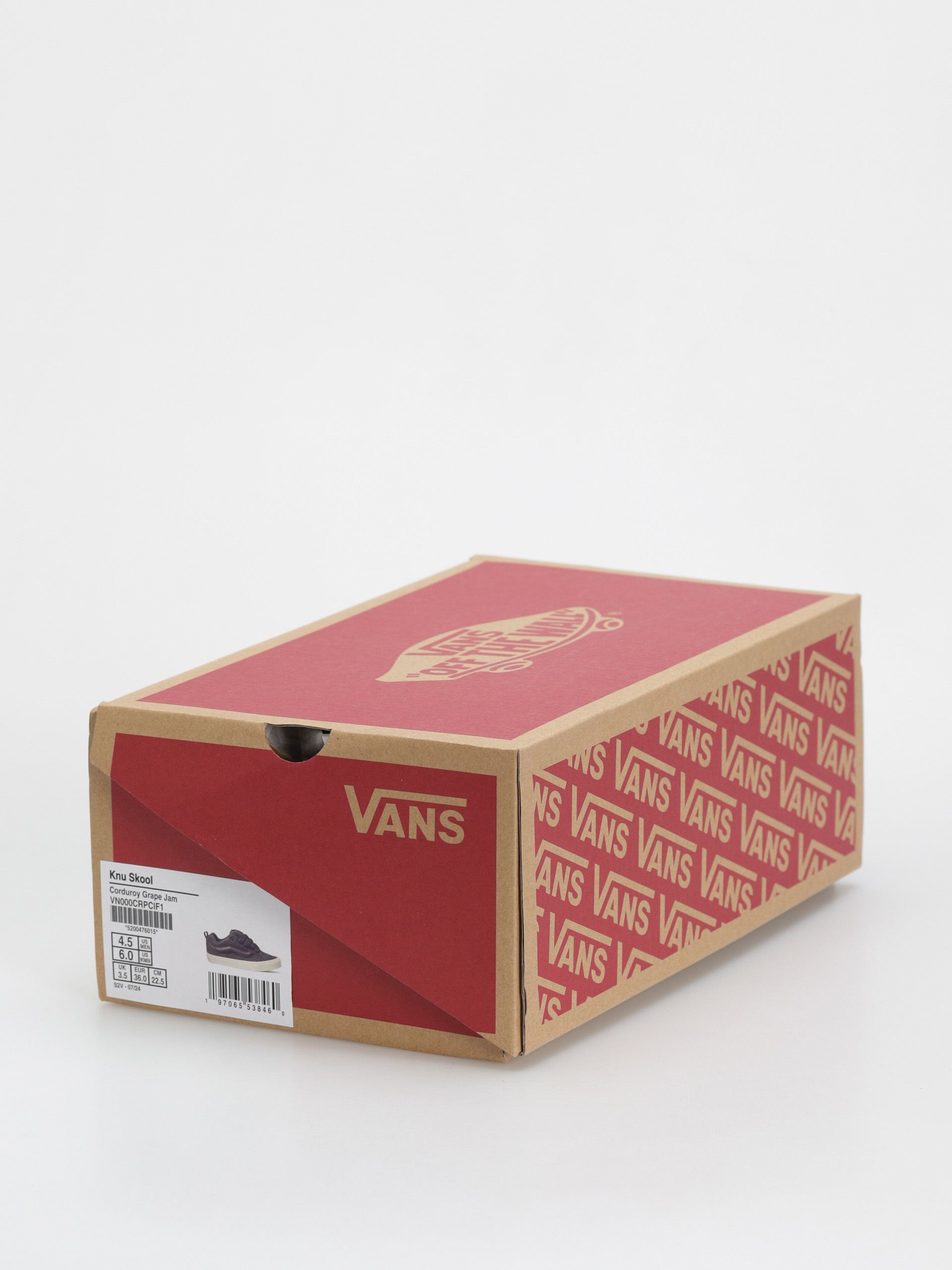 Topánky Vans Knu Skool (corduroy grape jam)