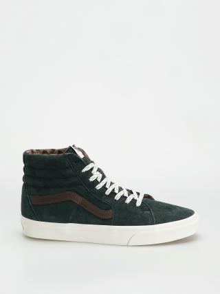 Topánky Vans Sk8 Hi (pig suede plaid scarab)