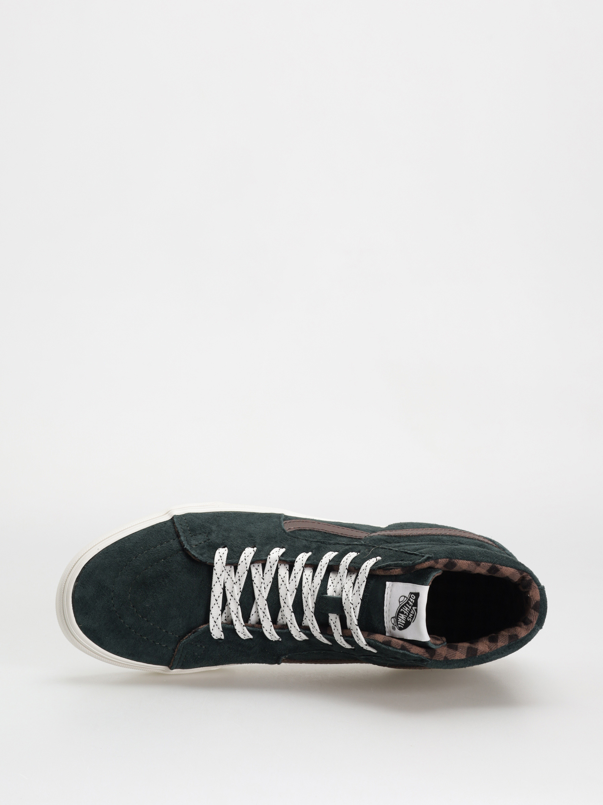 Topánky Vans Sk8 Hi (pig suede plaid scarab)