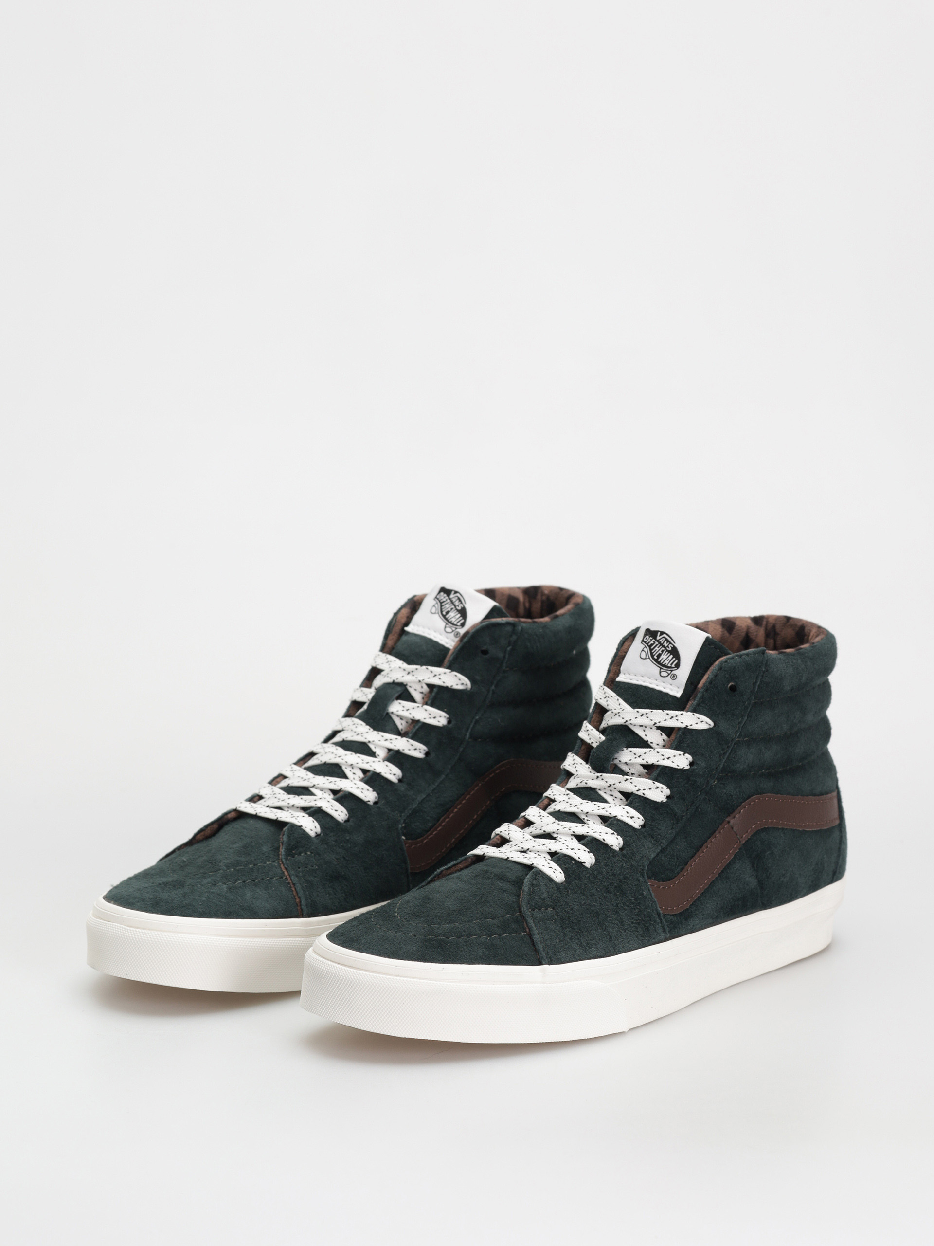 Topánky Vans Sk8 Hi (pig suede plaid scarab)