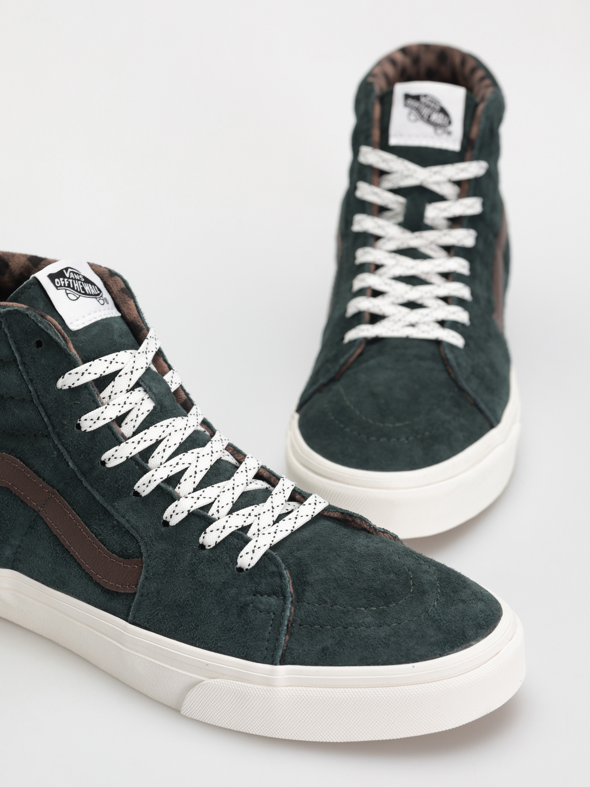 Topánky Vans Sk8 Hi (pig suede plaid scarab)