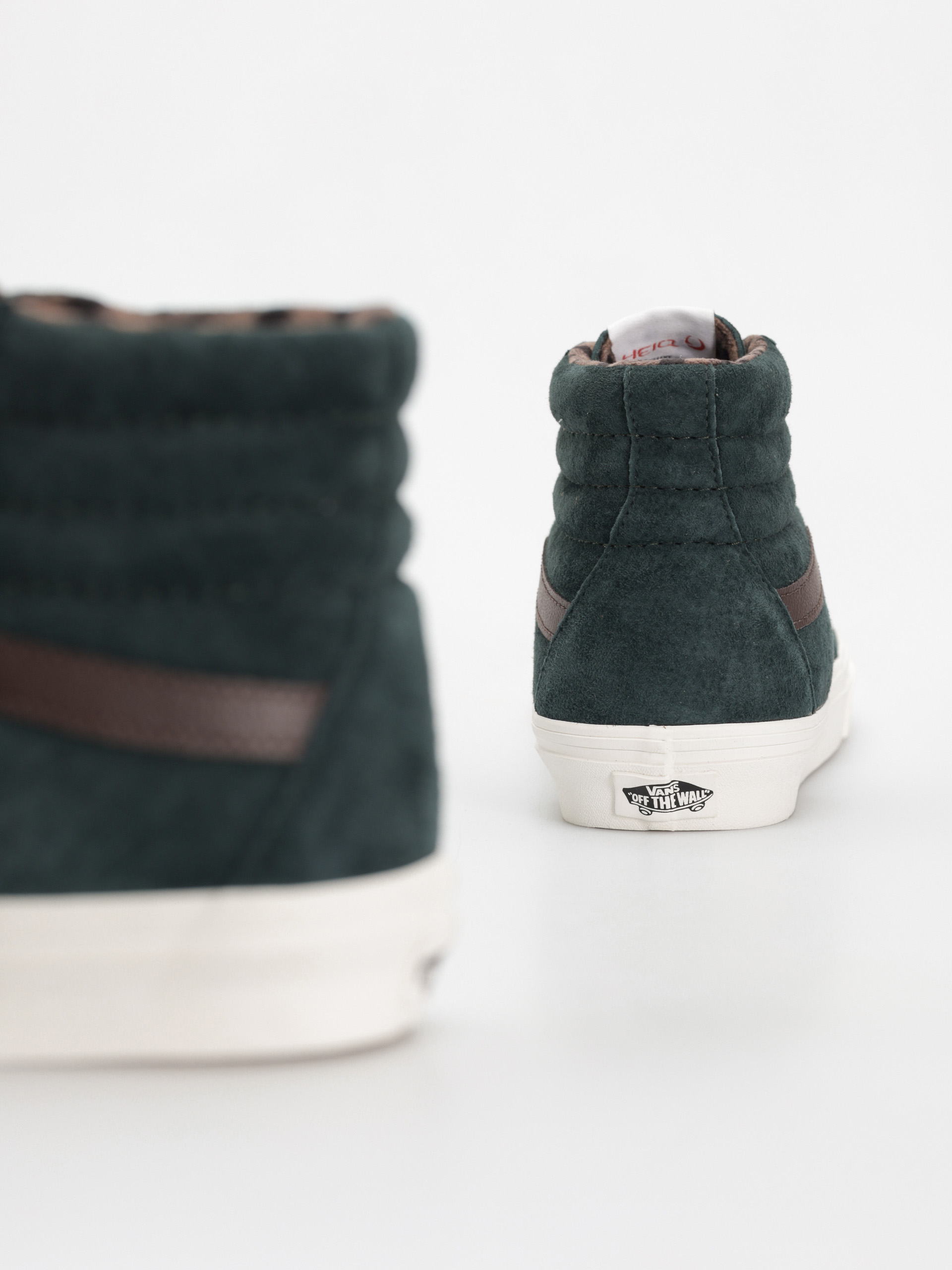 Topánky Vans Sk8 Hi (pig suede plaid scarab)