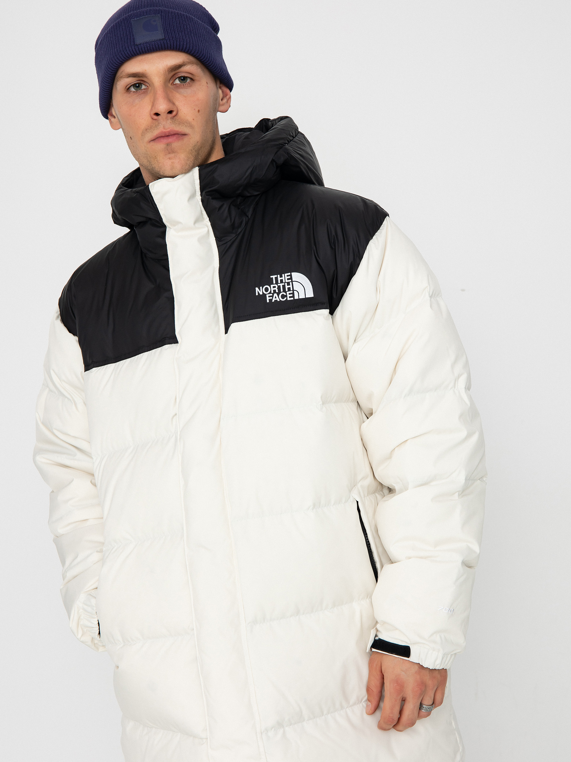 Bunda The North Face Nuptse Parka (white dune/tnf black)