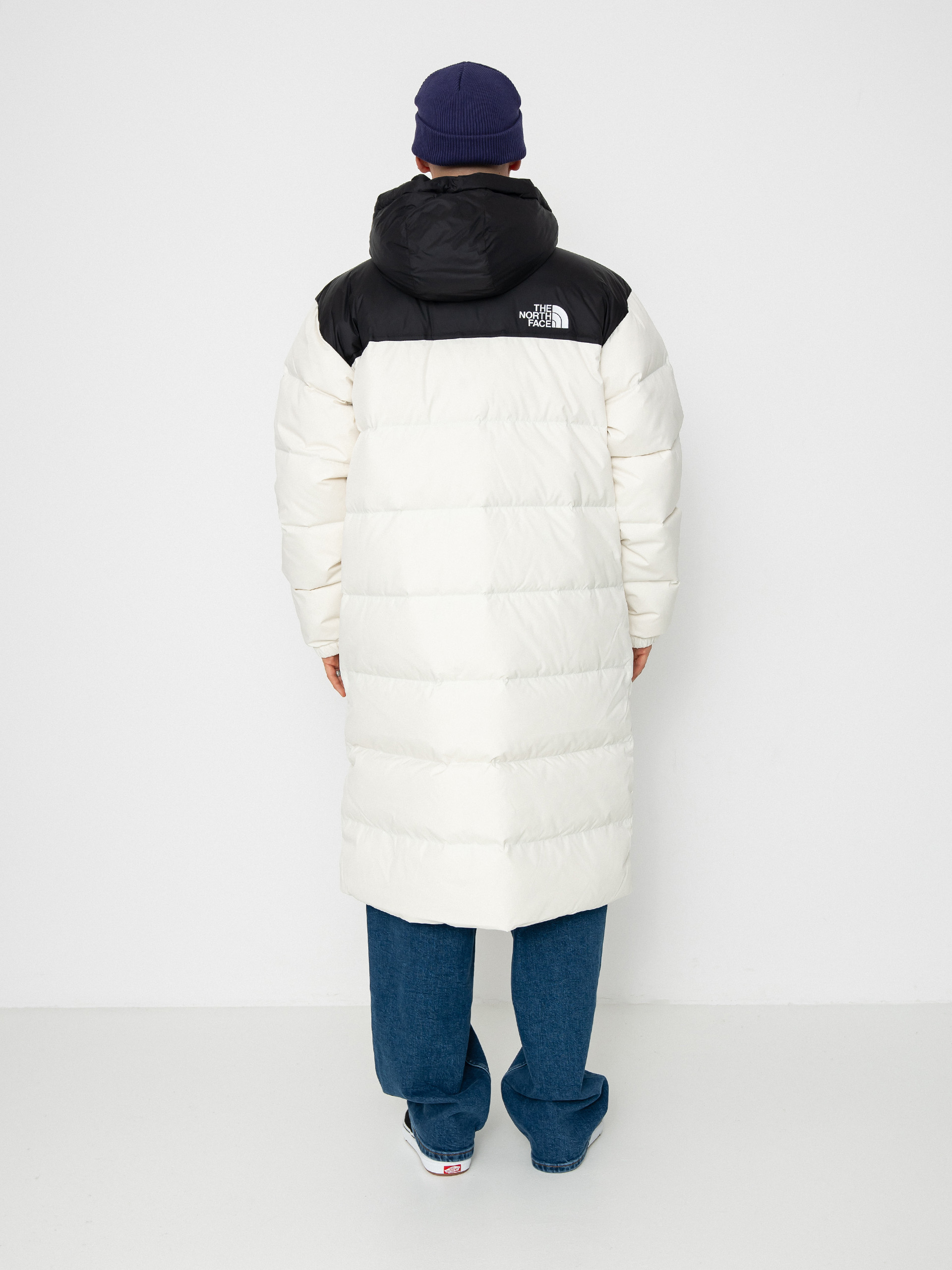 Bunda The North Face Nuptse Parka (white dune/tnf black)