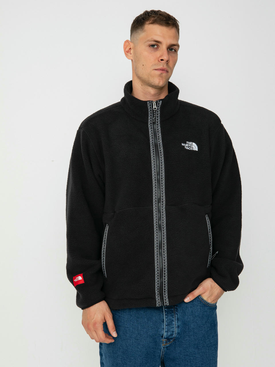 Pánsky Flísová mikina The North Face Tnf Fleeski FZ (tnf black)