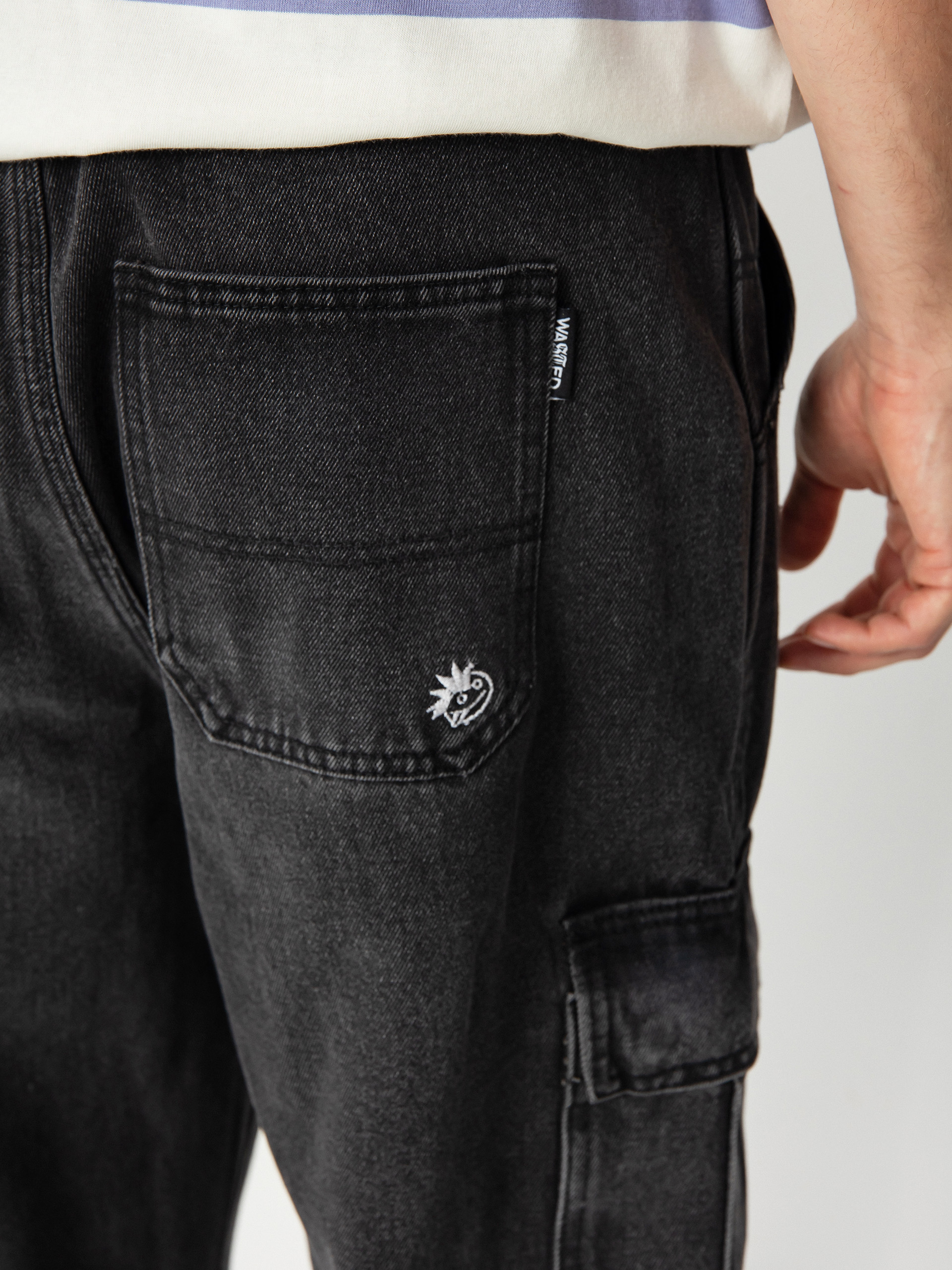 Nohavice Wasted Paris Acid Creager (faded black)